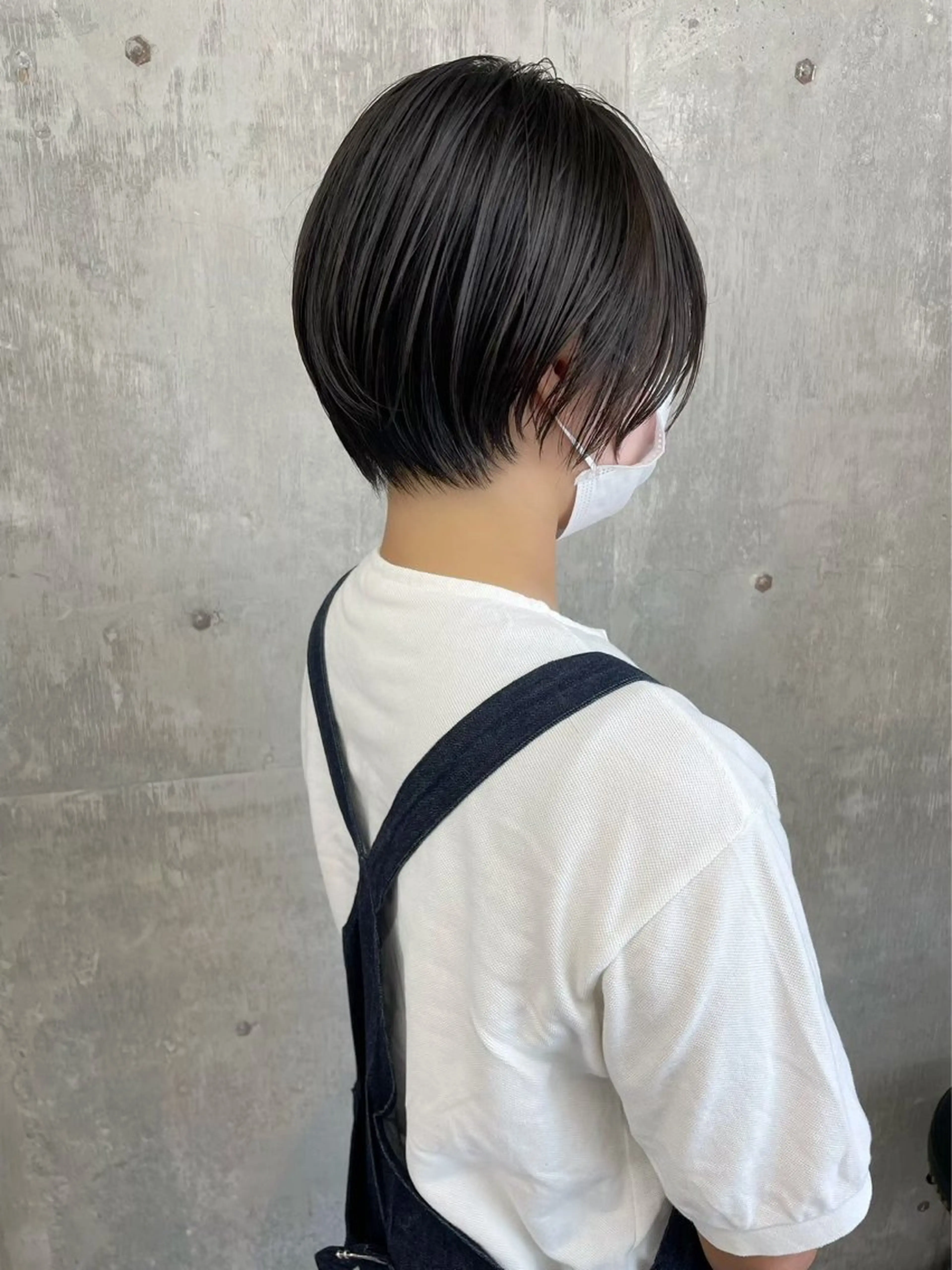 ショート 暖色カラー/オリーブ /ミニボブ/白柳美空のヘアスタイル