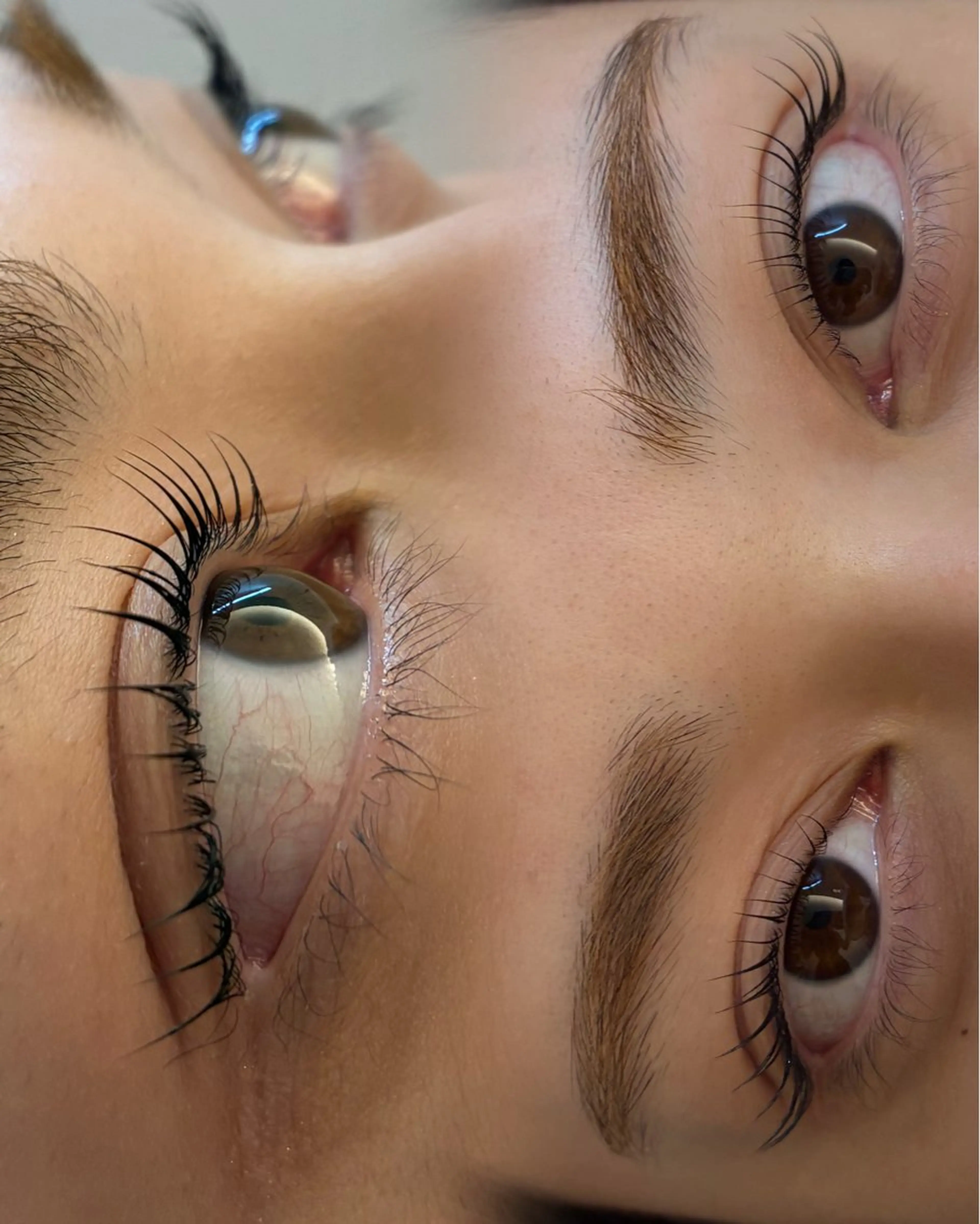 【まつげパーマ】韓国ロッド使用（チーズロッド/ピーナッツロッド/バターロッド）コーティング仕上げの写真