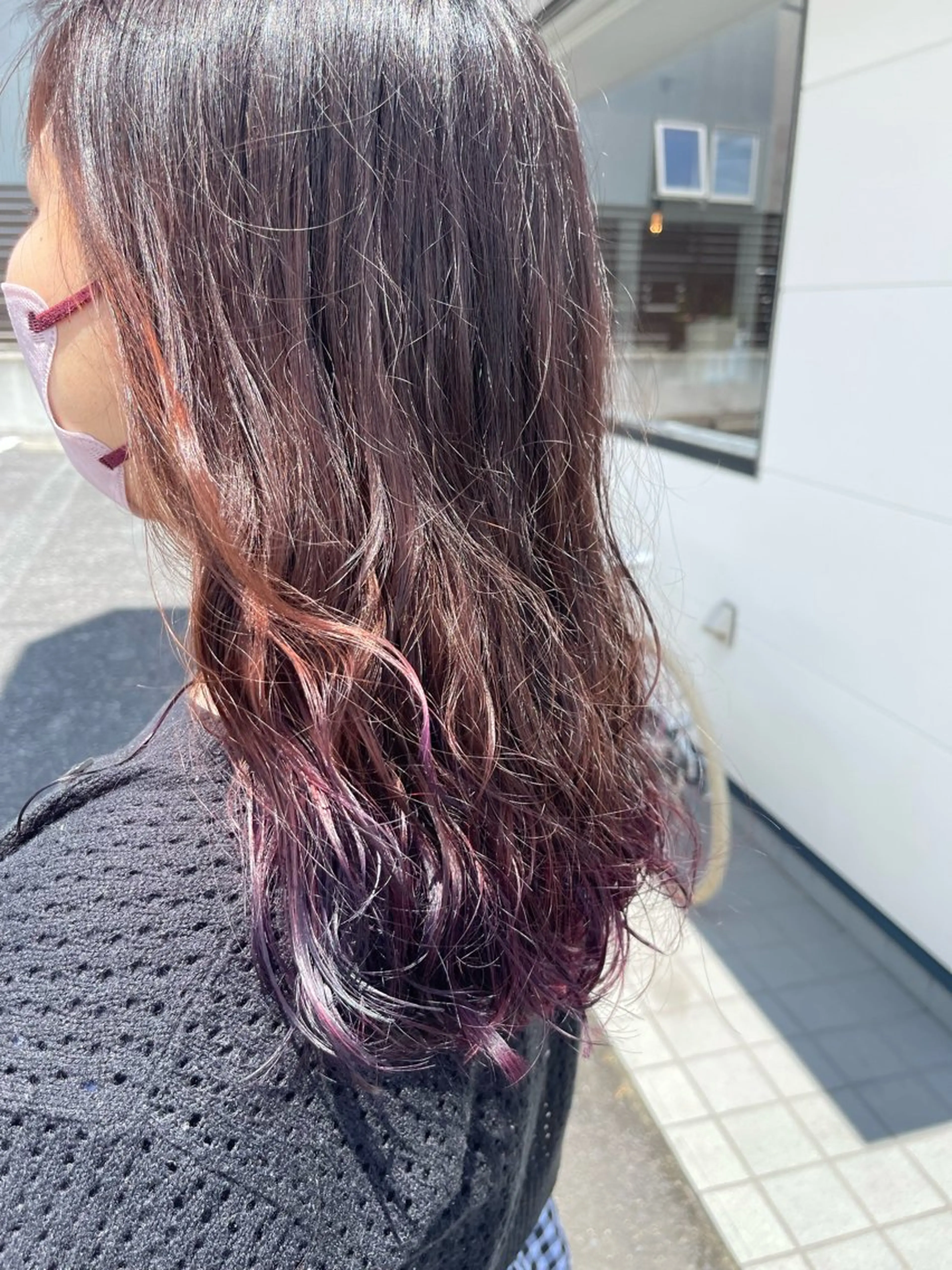 ロング カラー パーマ SASAnagano 岩下サードゥのヘアスタイル
