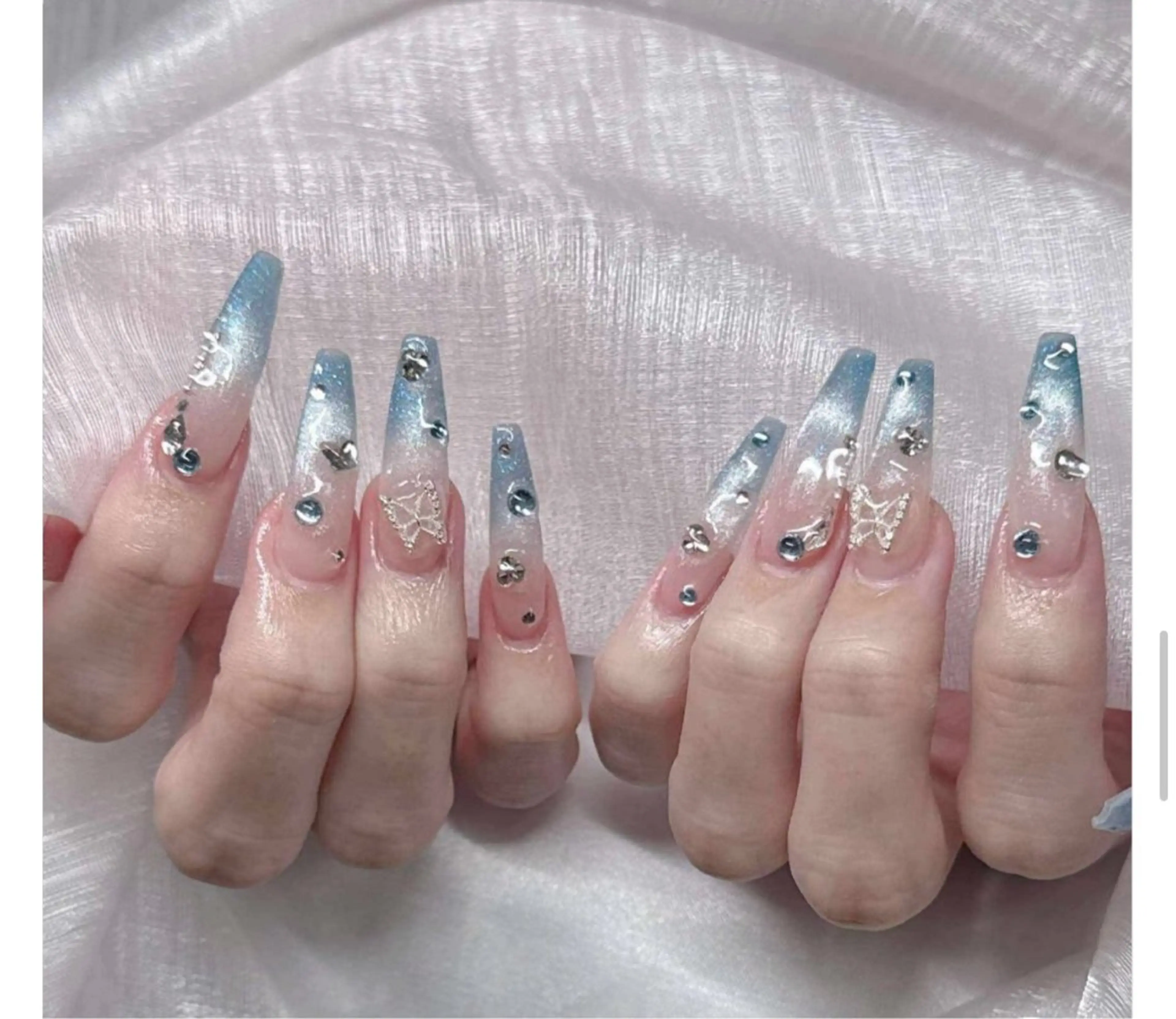 ネイル アートネイル フレンチネイル ジェルネイル 韓国ネイル マグネットネイル ハンドネイル Lenie Nail Okuboのネイルデザイン