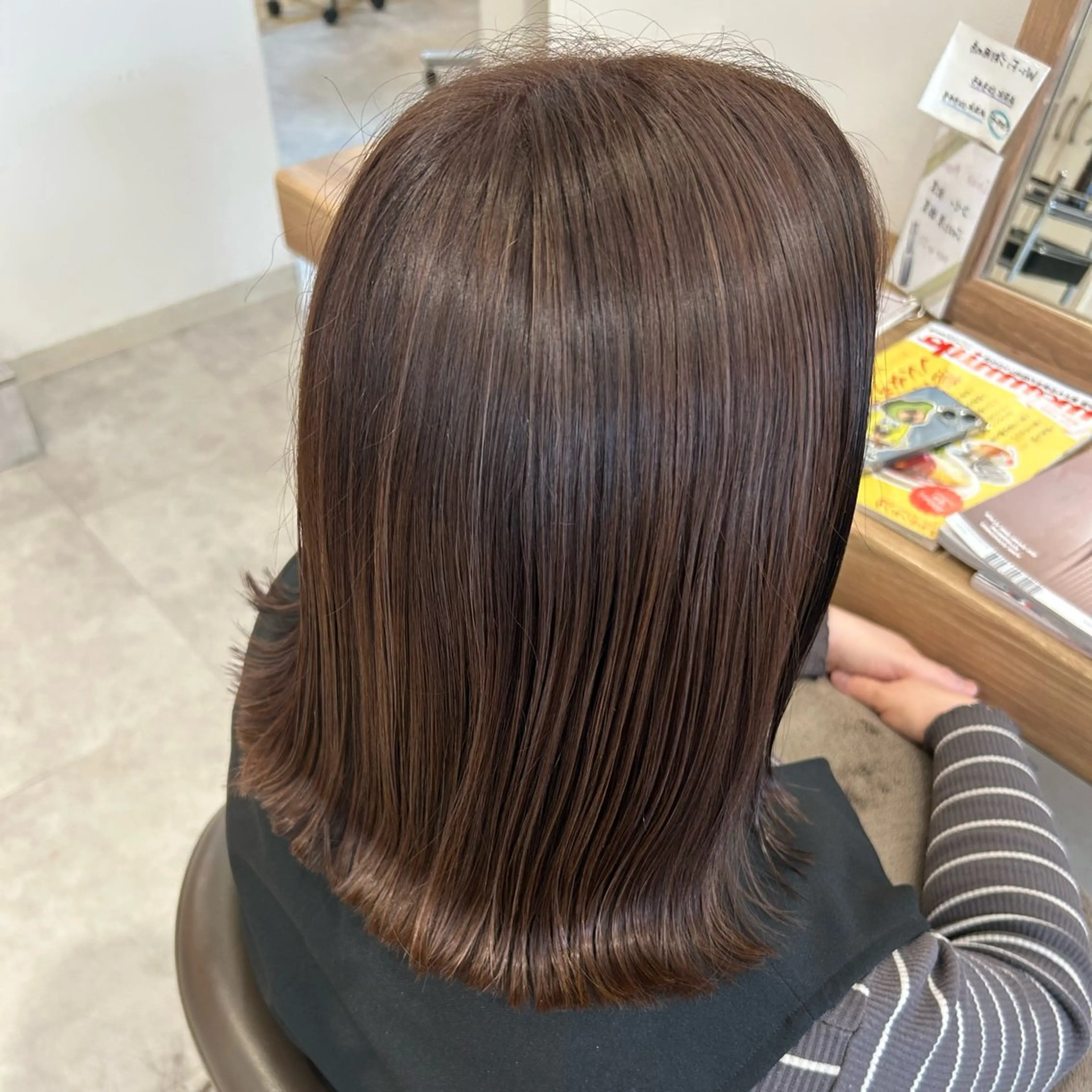 カラー ベージュカラー ラベンダーカラー ヘアカラー 渡邊 玲来のヘアスタイル