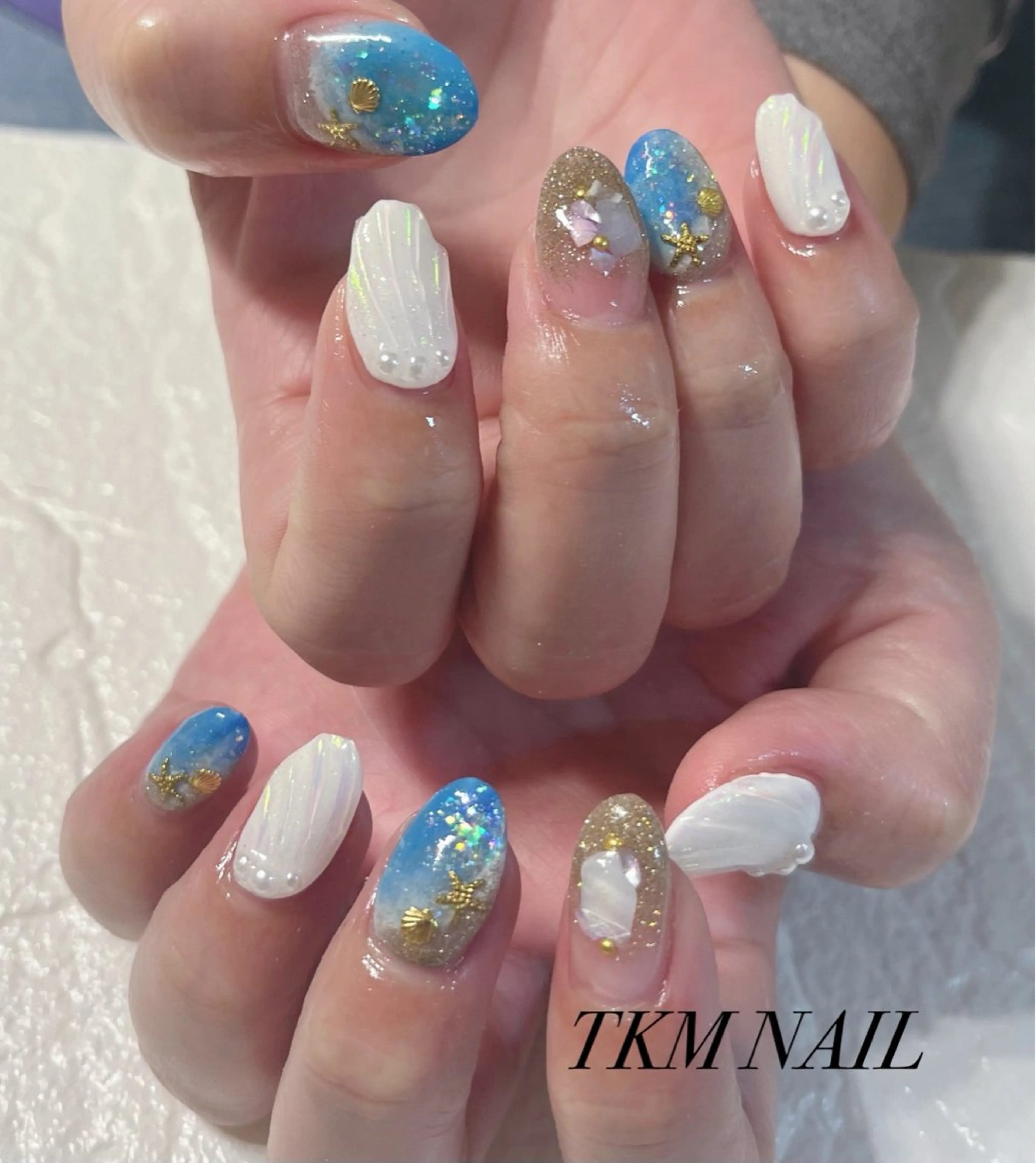 ネイル 持ち込み 夏ネイル ______ TKM  NAILのネイルデザイン