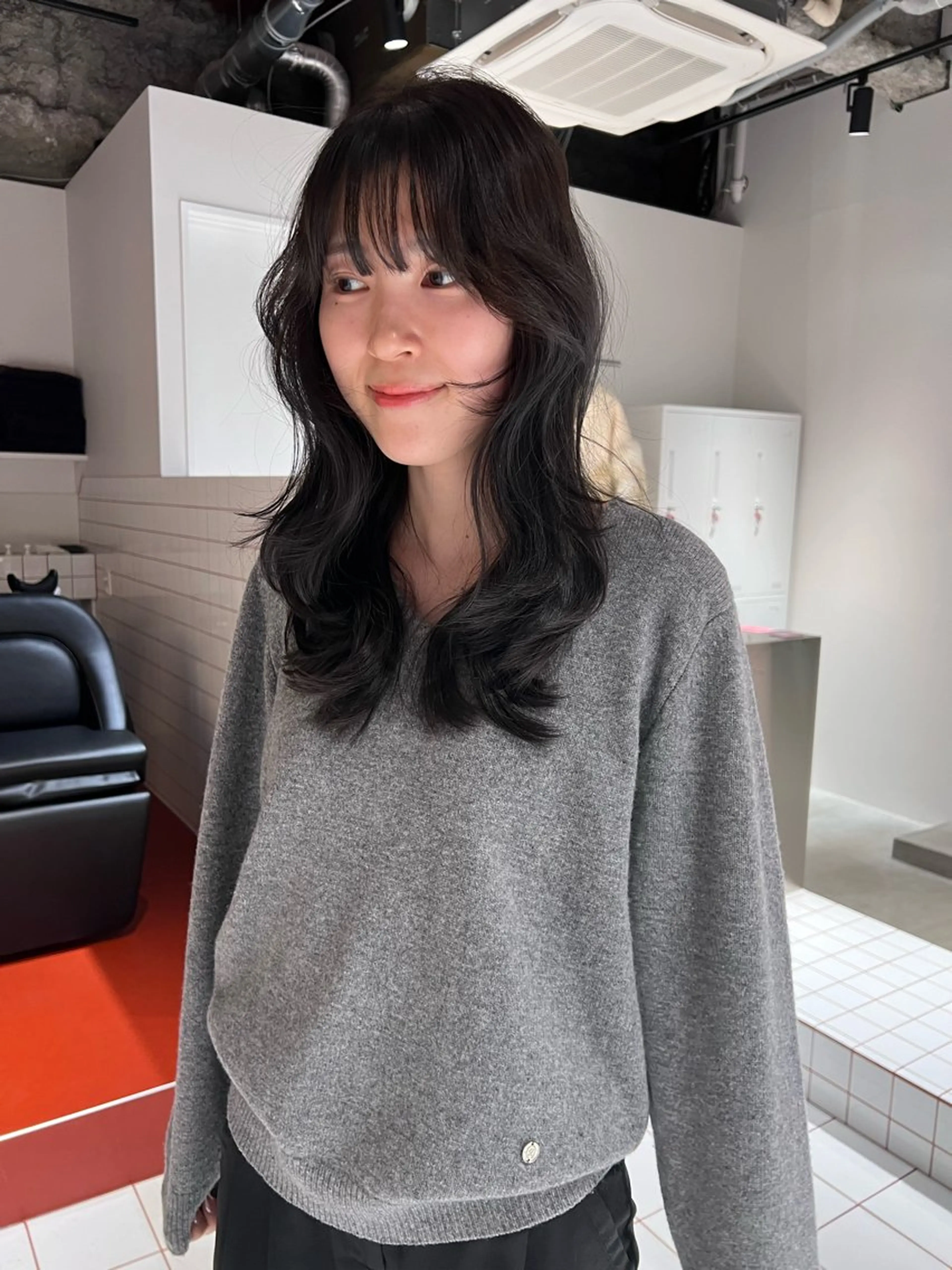 カット+髪質改善カラー+トリートメントの写真