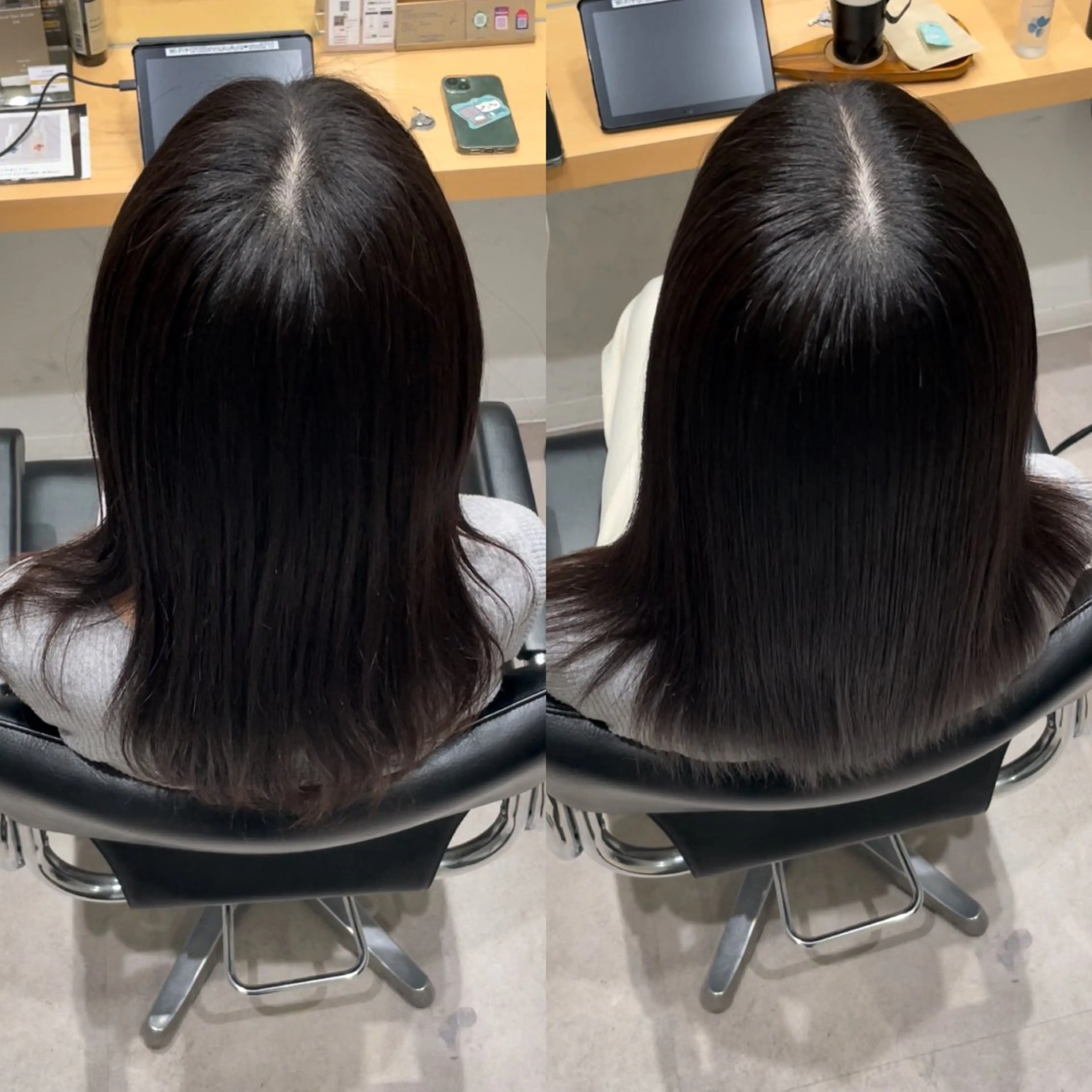 セミロング 髪質改善 トリートメント 髪質改善ヘアケア 艶髪特化/上田のヘアスタイル