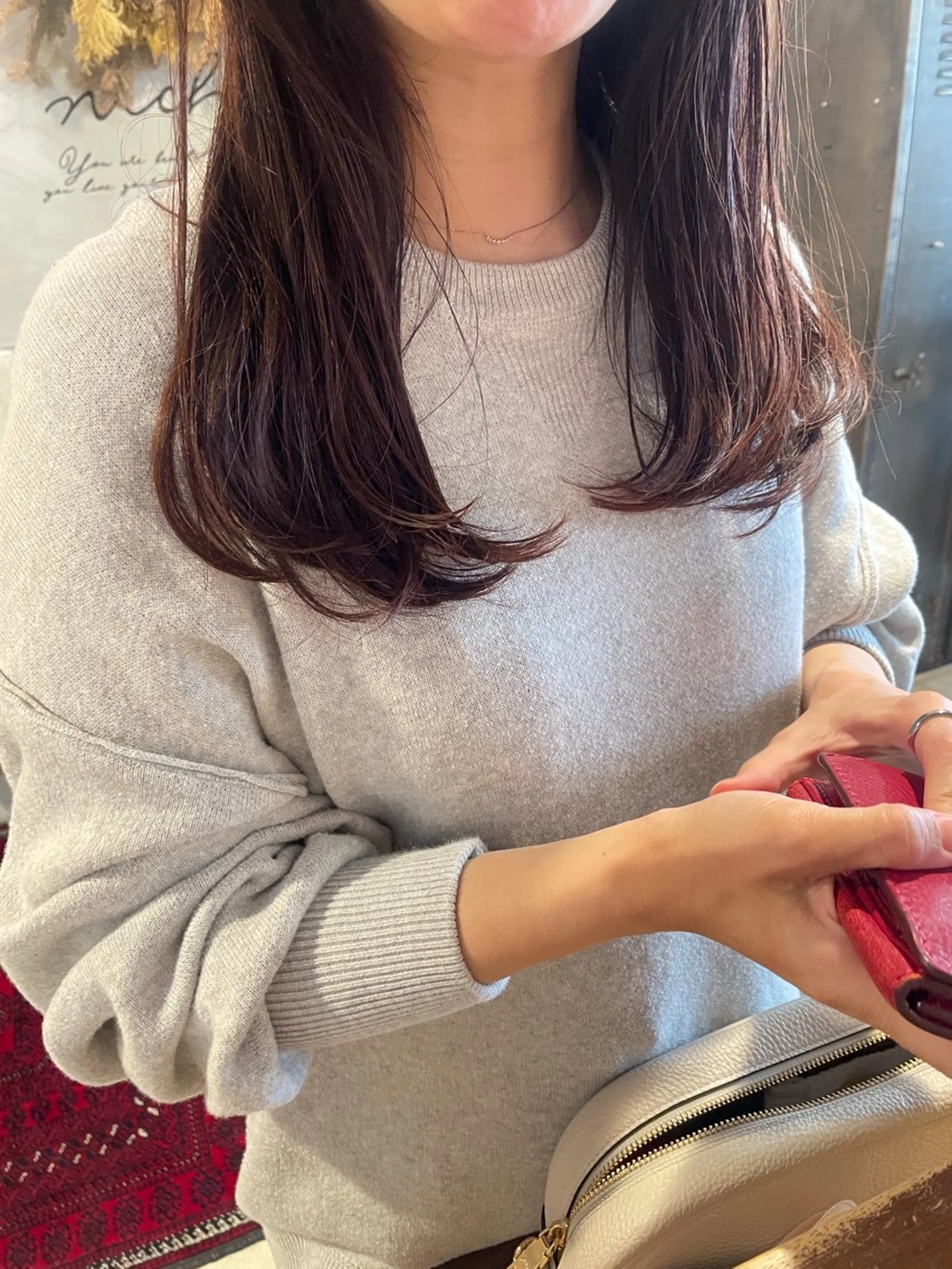 ロング カット ヘアカラー トリートメント さの あやねのヘアスタイル