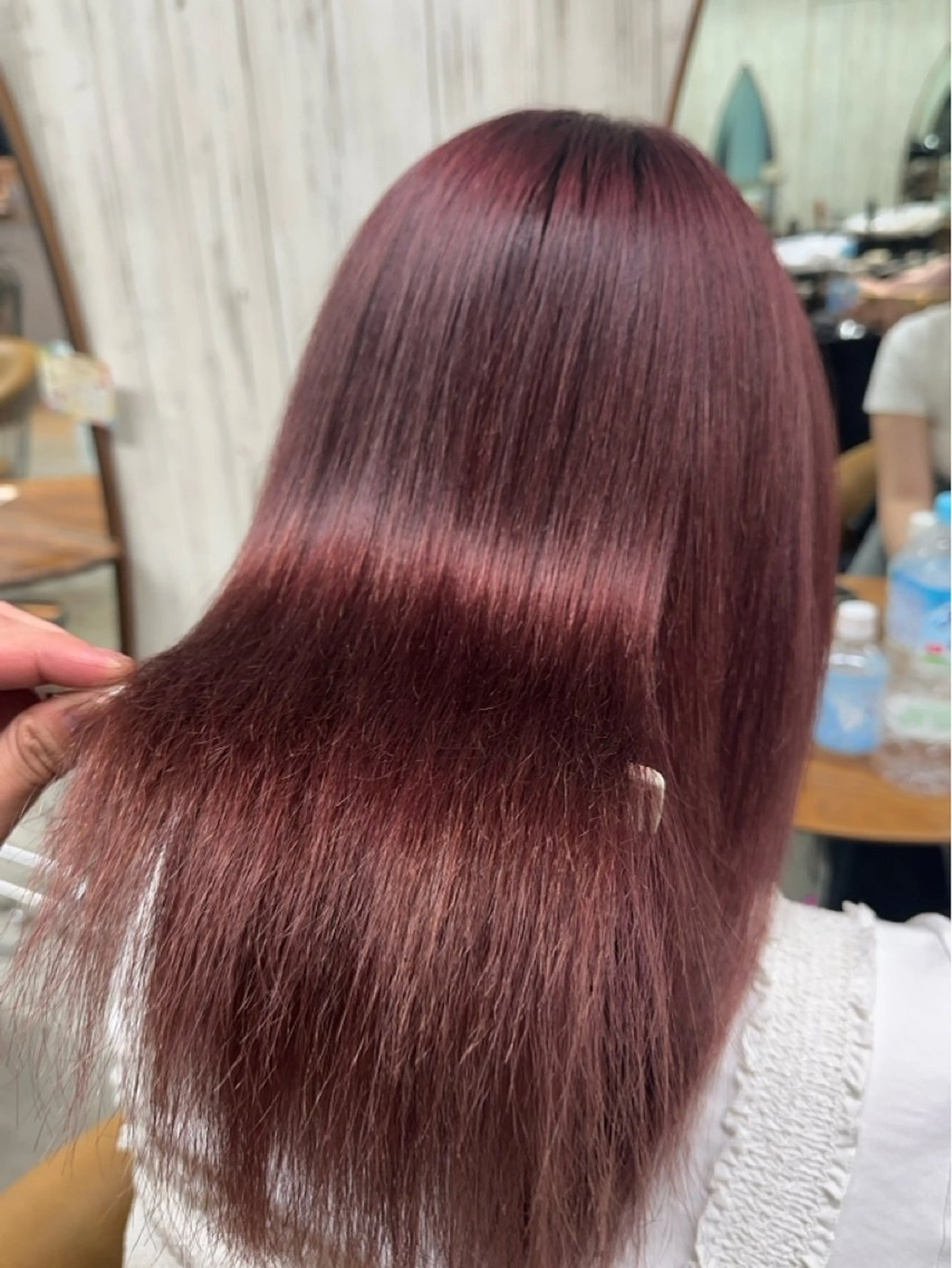 カラー ブリーチ 縮毛矯正/髪質改善 /ボブ/ともきのヘアスタイル