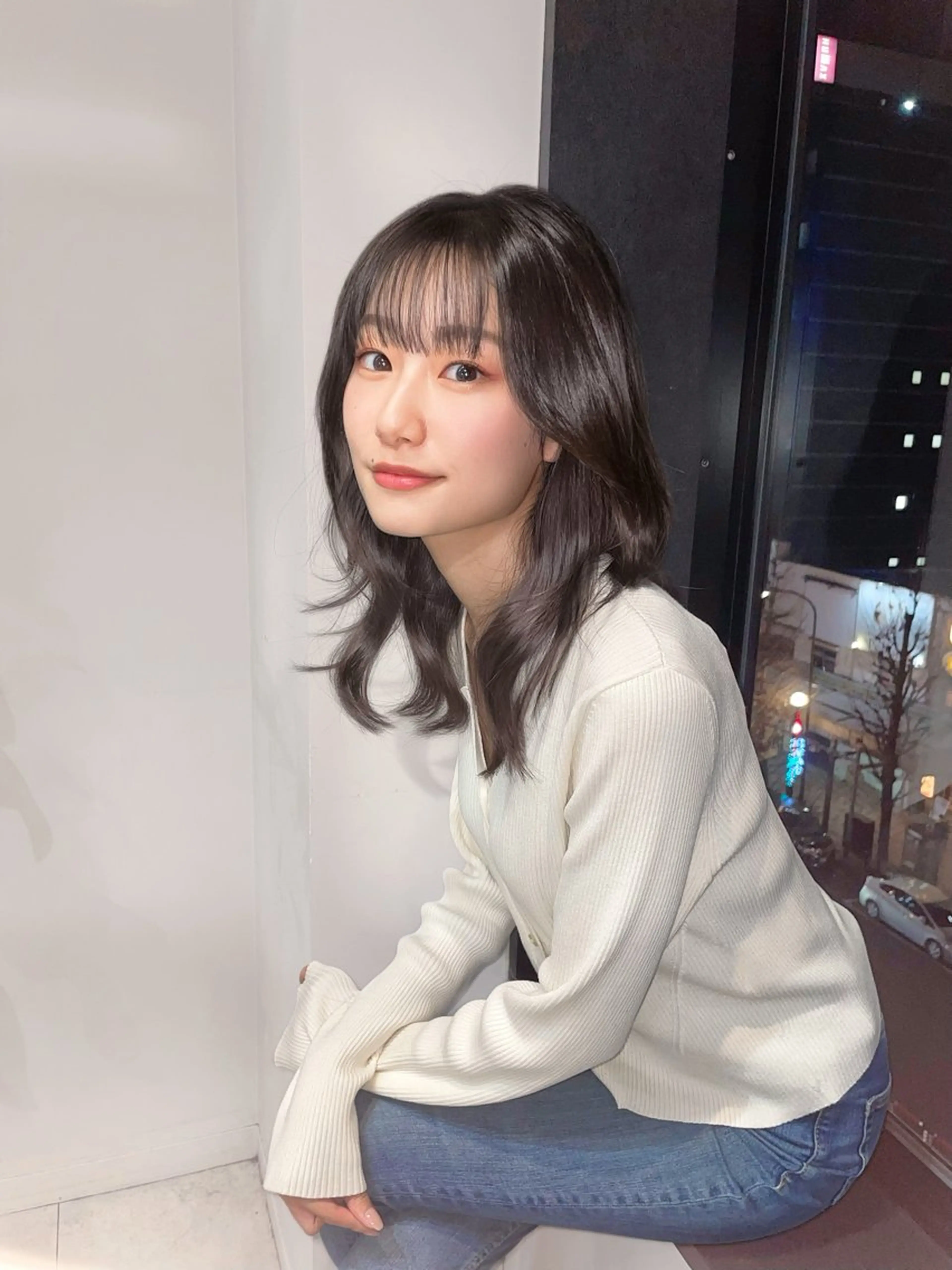 セミロング 似合わせ/小顔/ 韓国✨KAITOのヘアスタイル