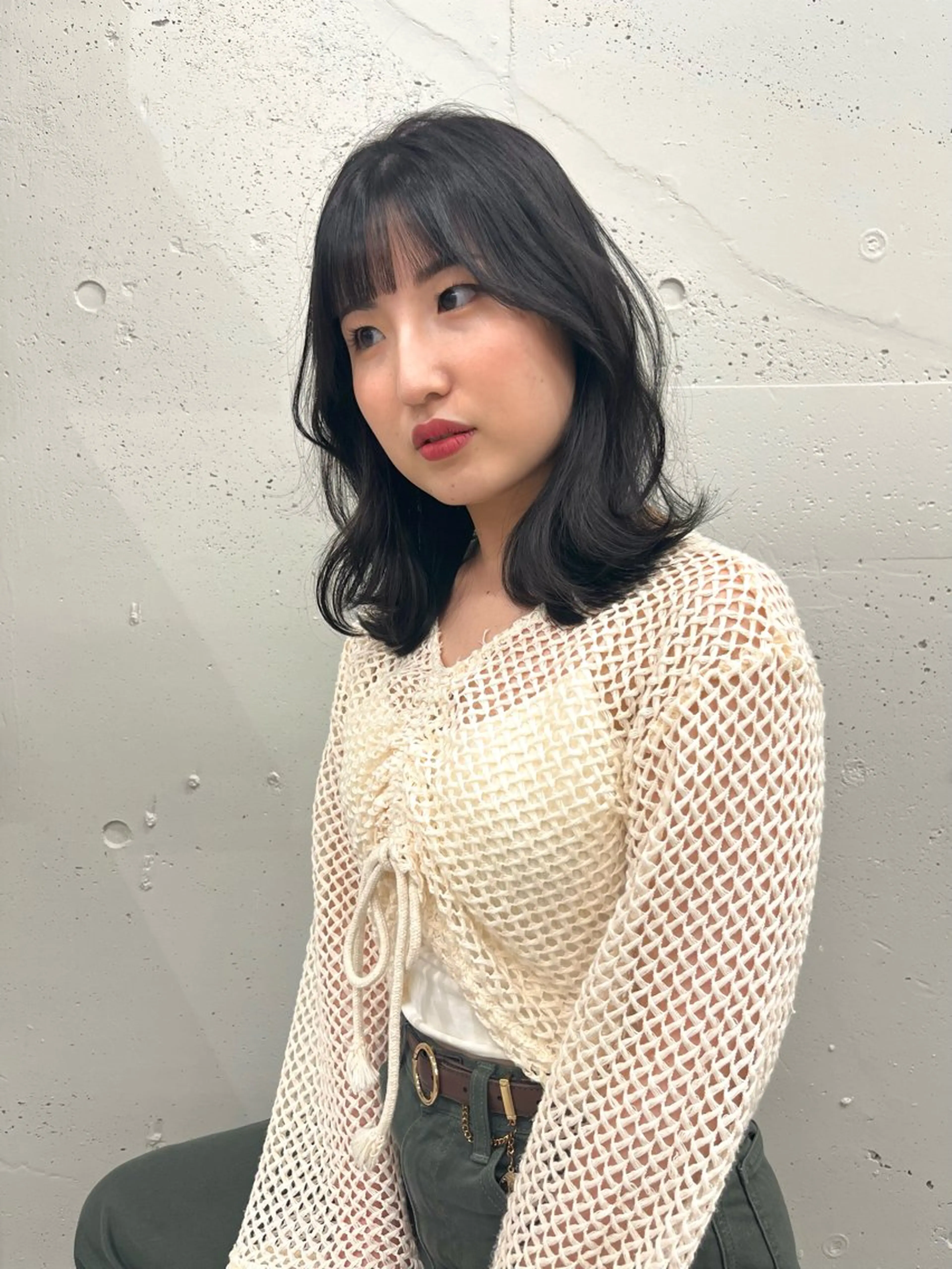 【ダメージ最小限✨】似合わせcut＋髪質改善inケアカラー＋超音波アイロンクイックトリートメント🫧の写真