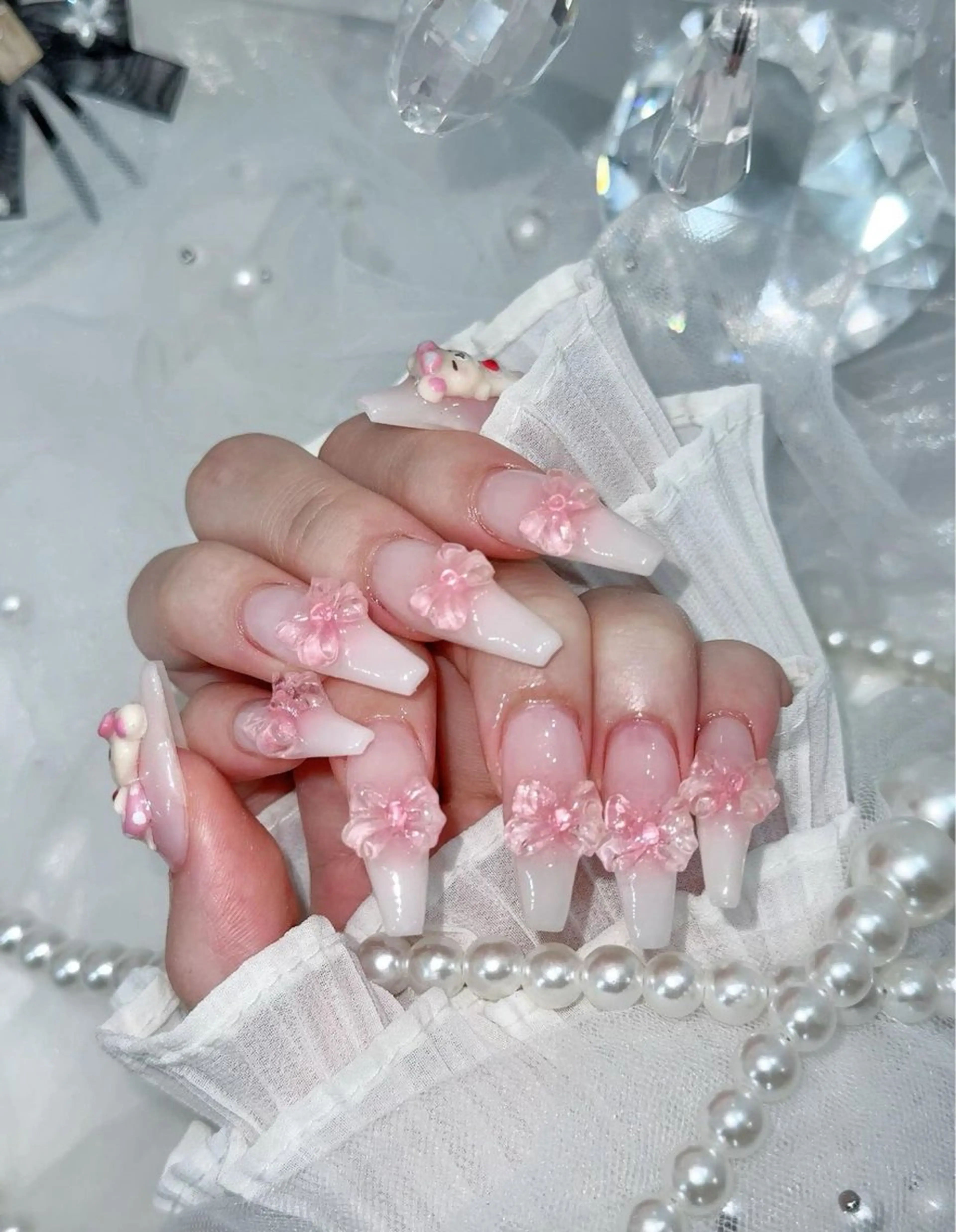 ネイル オーロラネイル ブラウン チークネイル フットネイル フレンチネイル ハンドネイル Ni Niのネイルデザイン