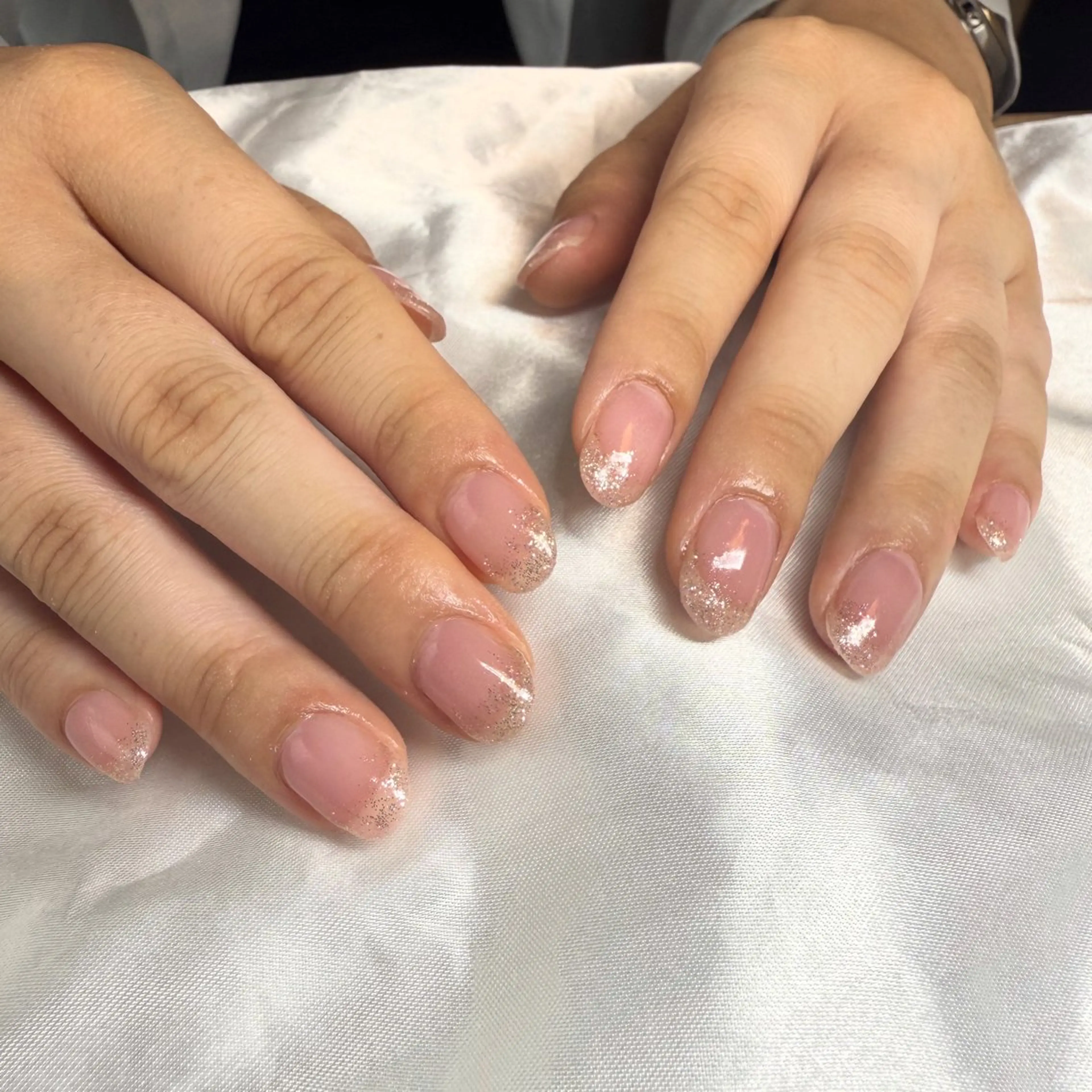 ネイル ラメ(グリッター) ラメグラデーション マグネットネイル ハンドネイル bylily yuriのネイルデザイン