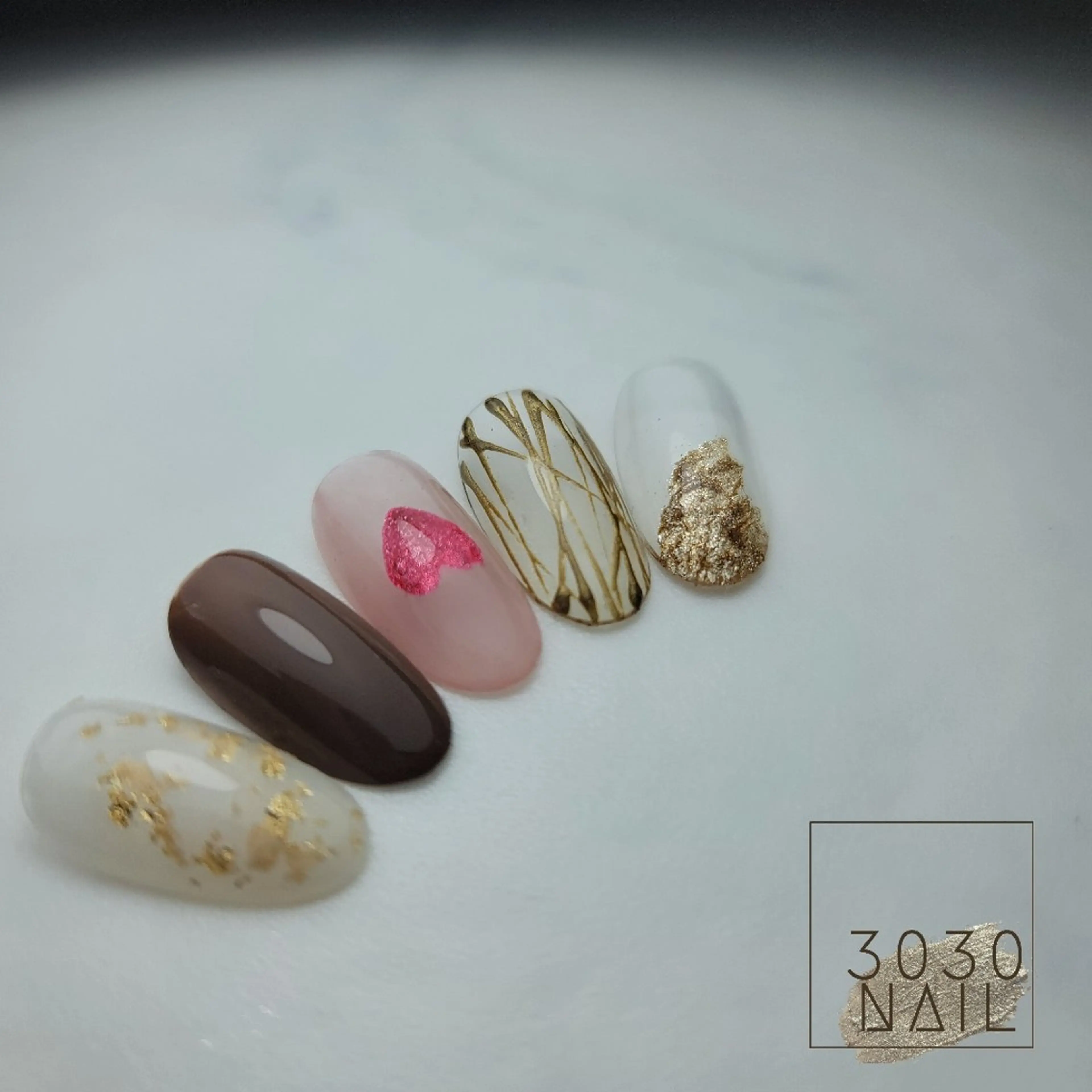 ネイル フットネイル バレンタイン ネイリスト riiisaのネイルデザイン