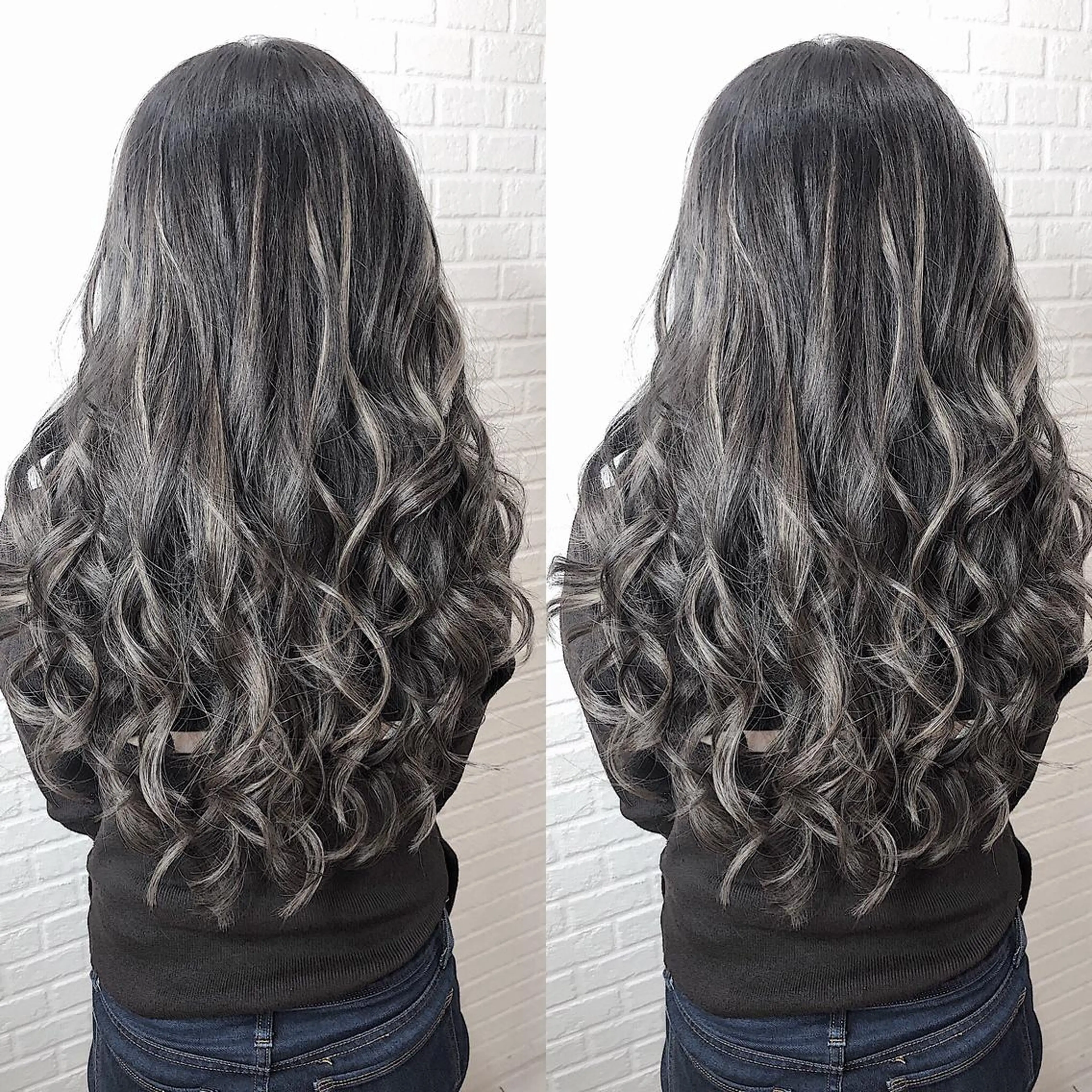 ロング カラー ショートボブ シールエクステ ベージュカラー ダブルカラー グレージュ 【Diar】オーナー アキヨシケンタのヘアスタイル