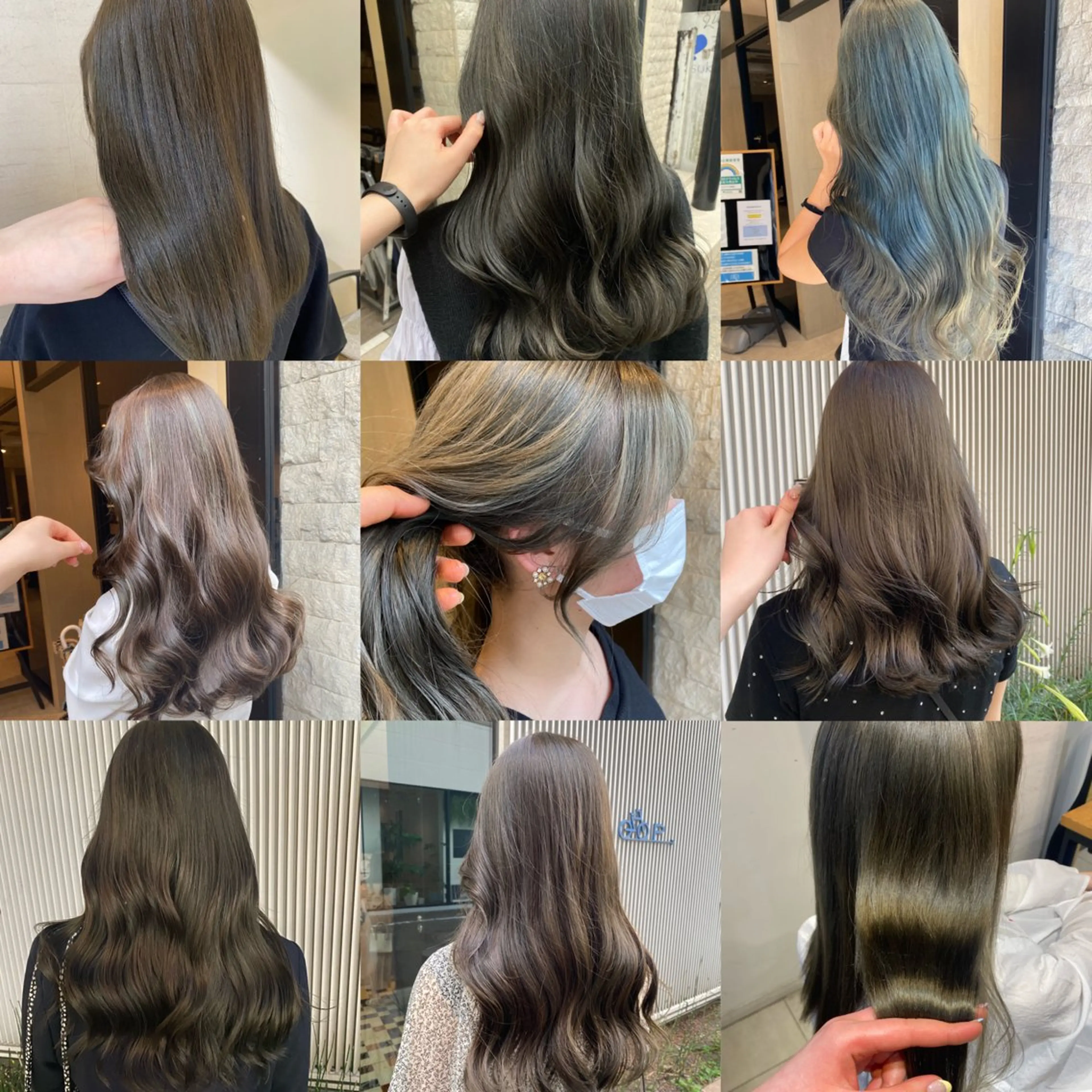 セミロング カラー ヘアアレンジ アンククロス渋谷【ANKH CROSS】所属・韓国ヘア┊︎レイヤー ┊︎haruka🌙のヘアスタイル