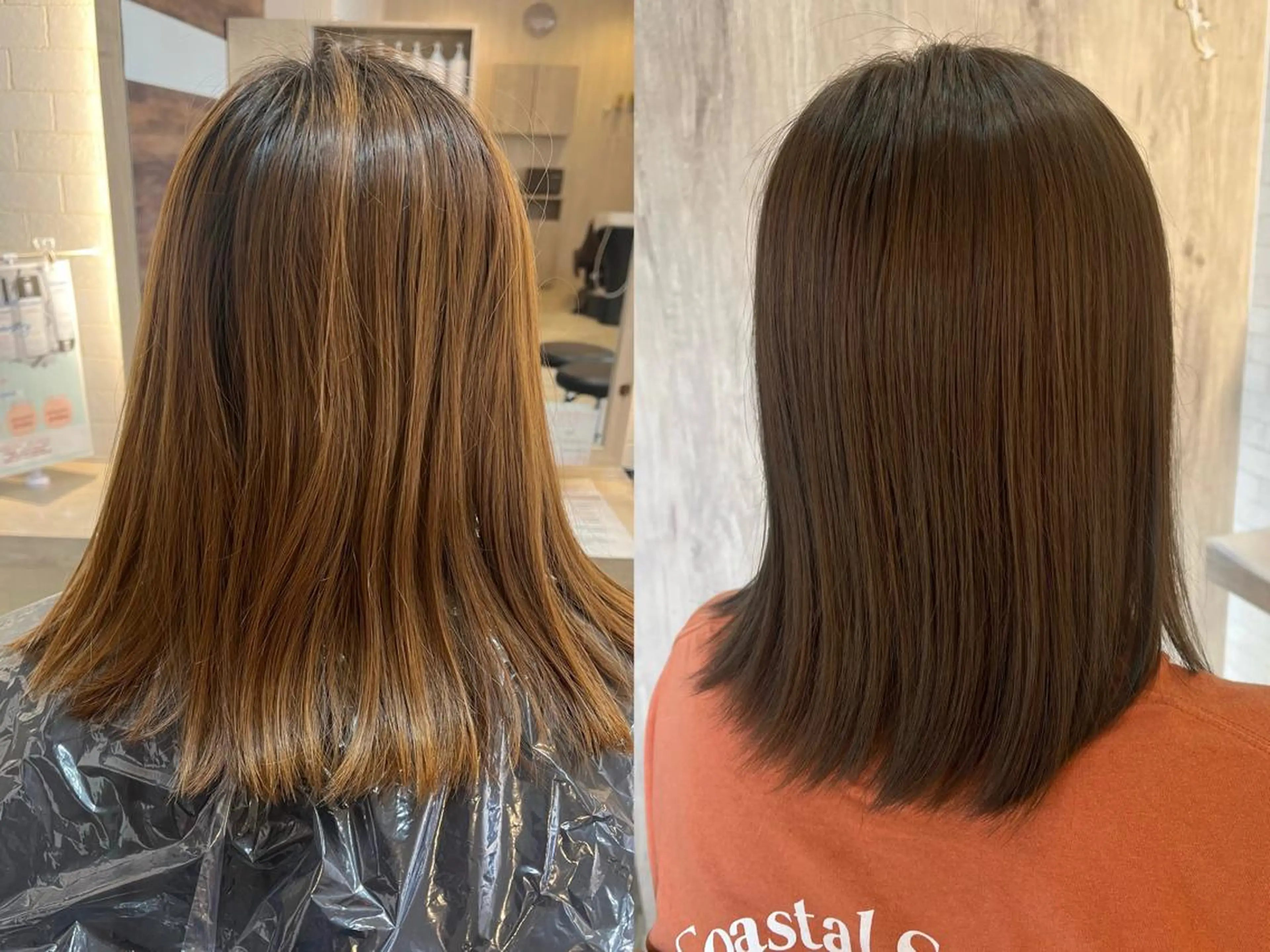 ミディアム カラー カット ヘアカラー hina ★秋葉区★のヘアスタイル