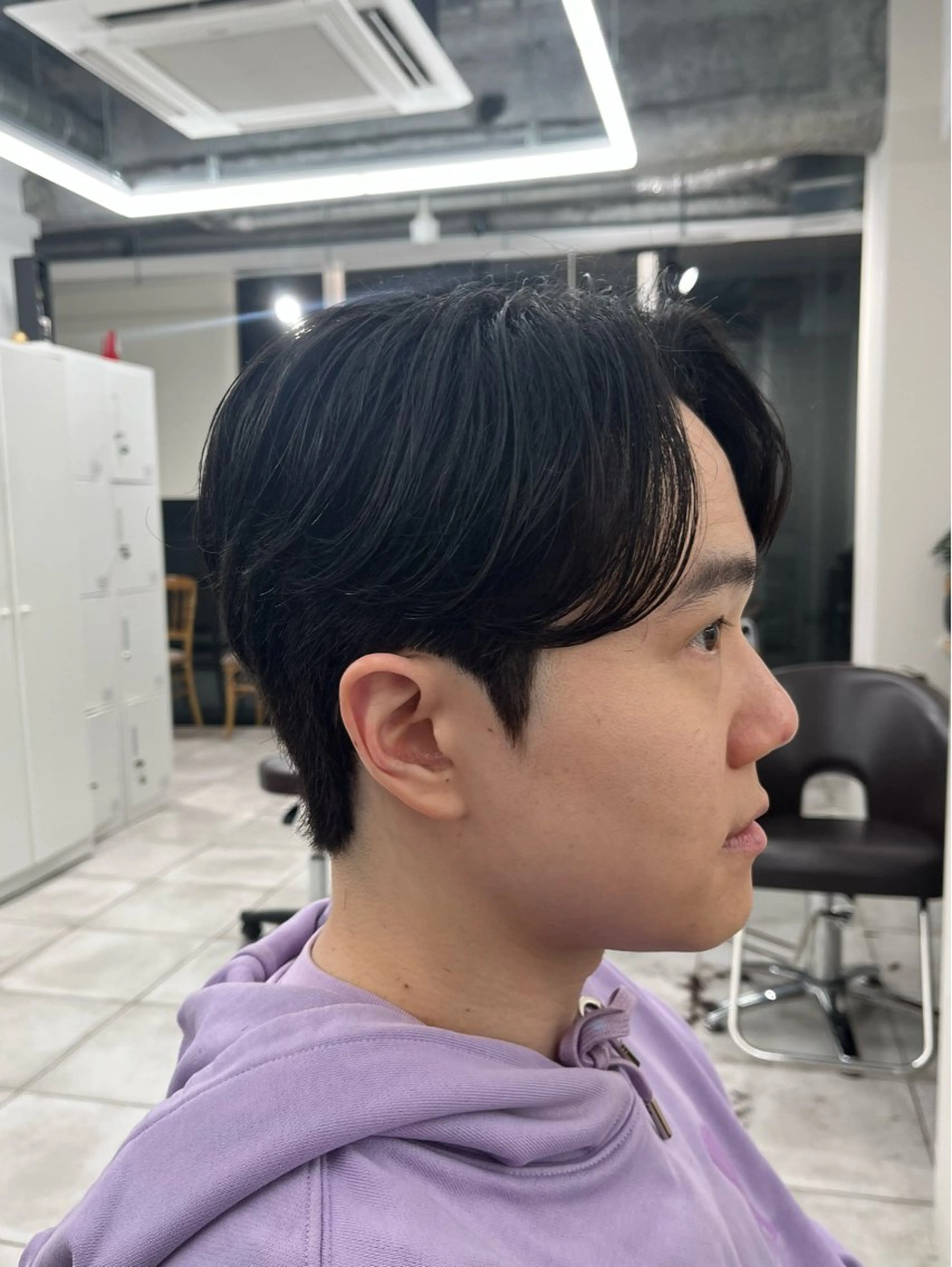 ミディアム パーマ メンズ カット パーマ トリートメント ヘアセット 🏆メンズヘア特化 🥇代表りんぺーのヘアスタイル