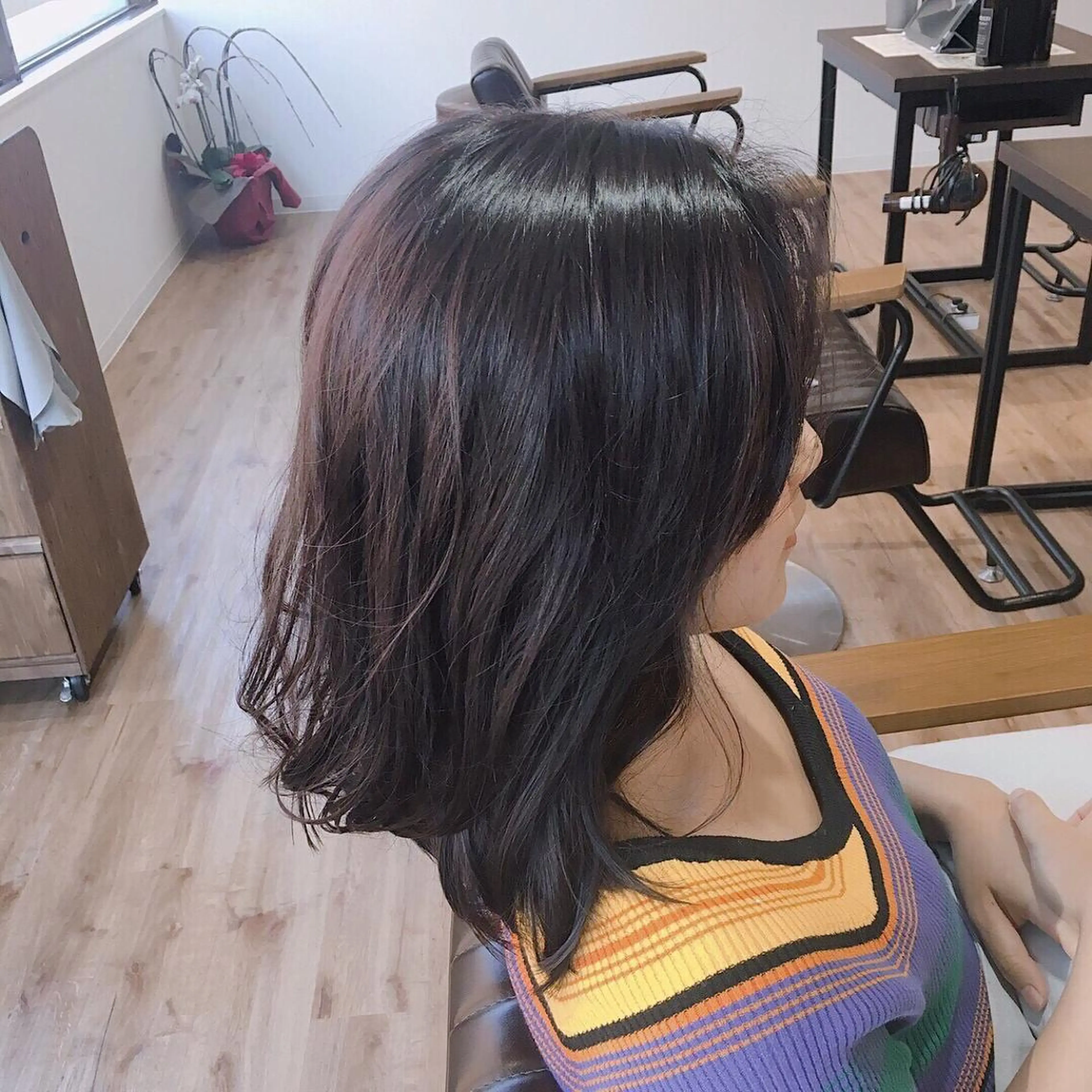 セミロング カラー イルミナカラー Live店長 yumenaのヘアスタイル