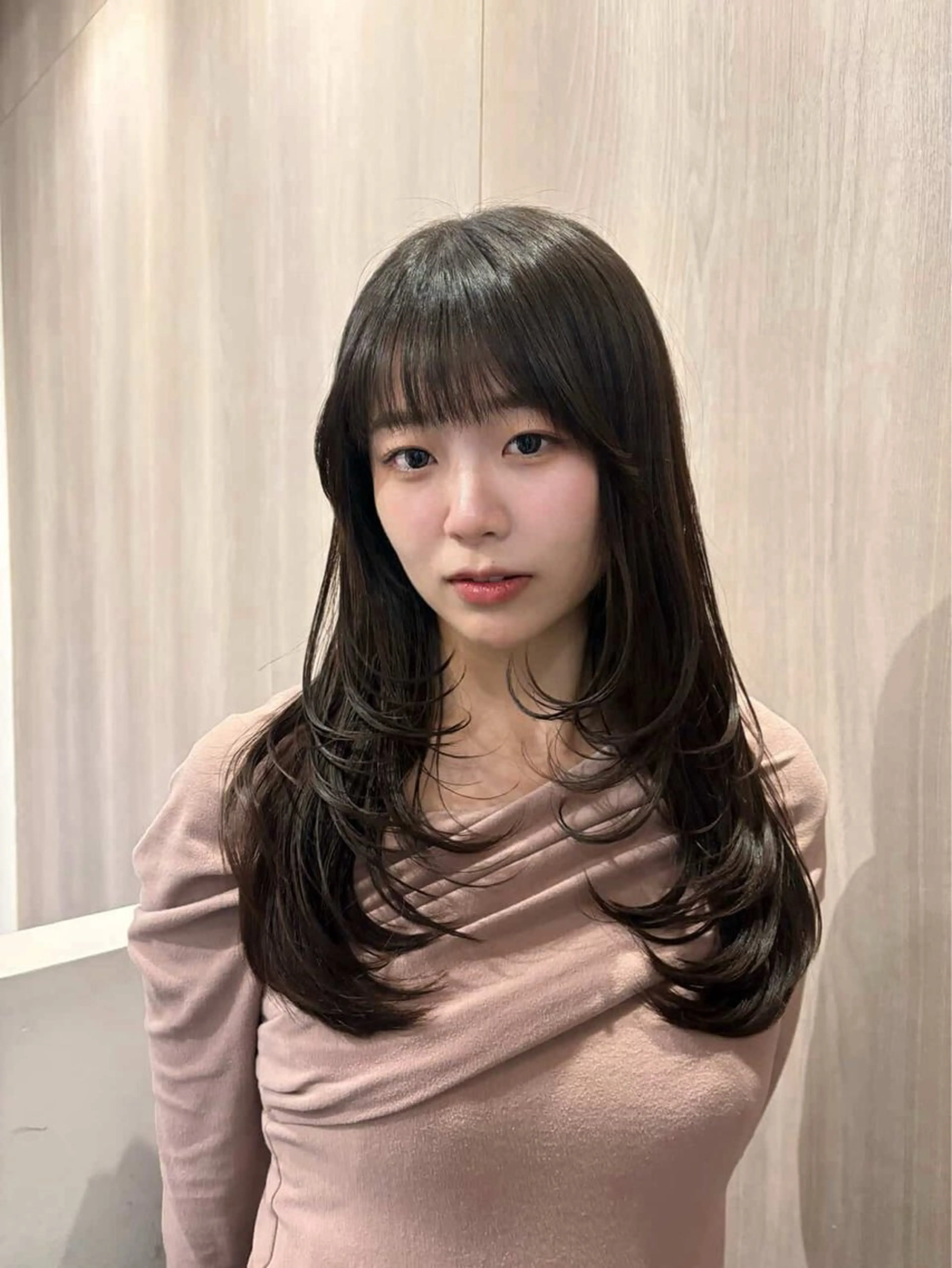 ✨韓国風layercut+color＋うる艶treatment✨/透け感カラー/透明感カラー/艶髪カラー/ベージュカラーの写真