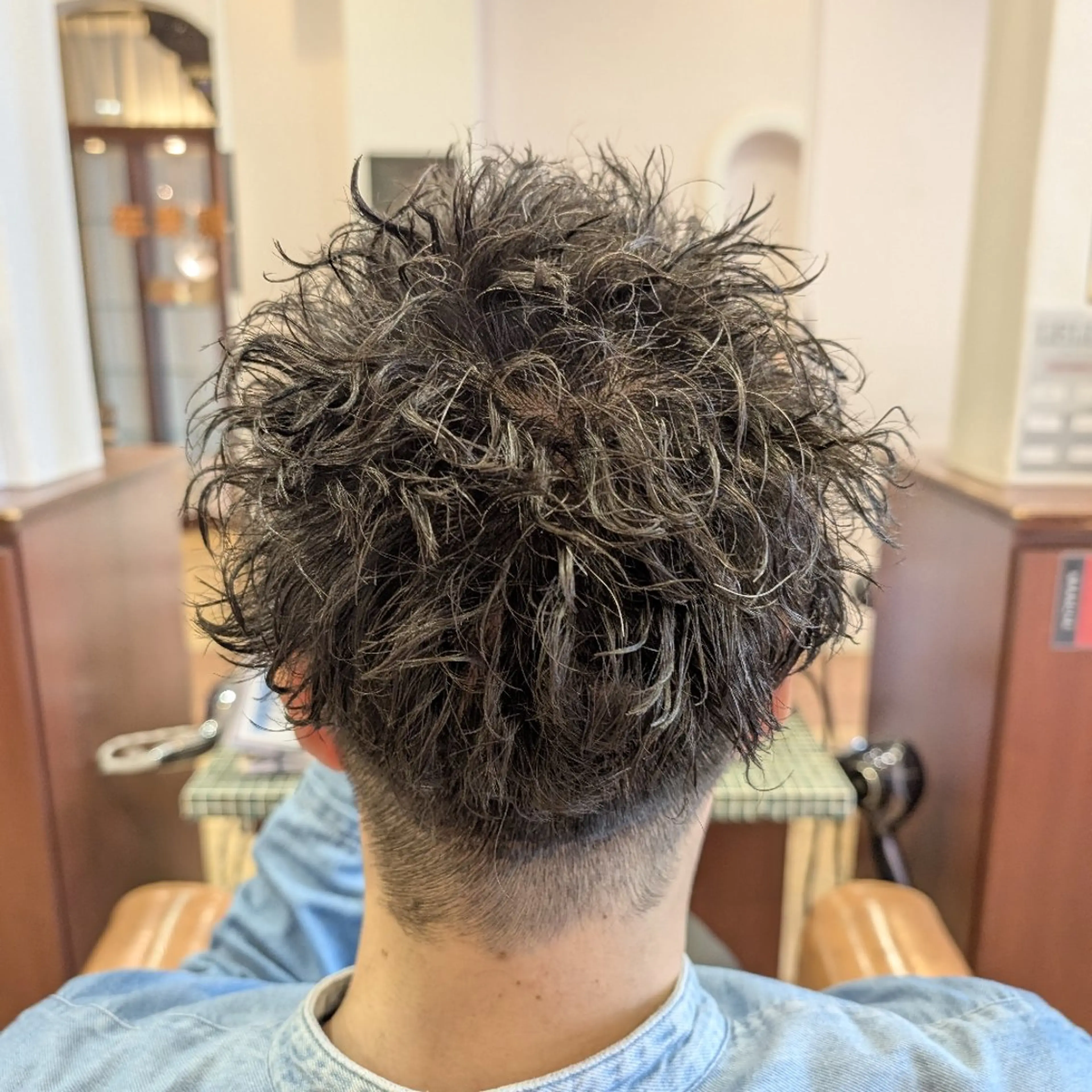 ショート メンズ メンズパーマ ショートヘア カット パーマ ブランシェ勝川南口店 石原 あゆみのマツエク・マツパデザイン