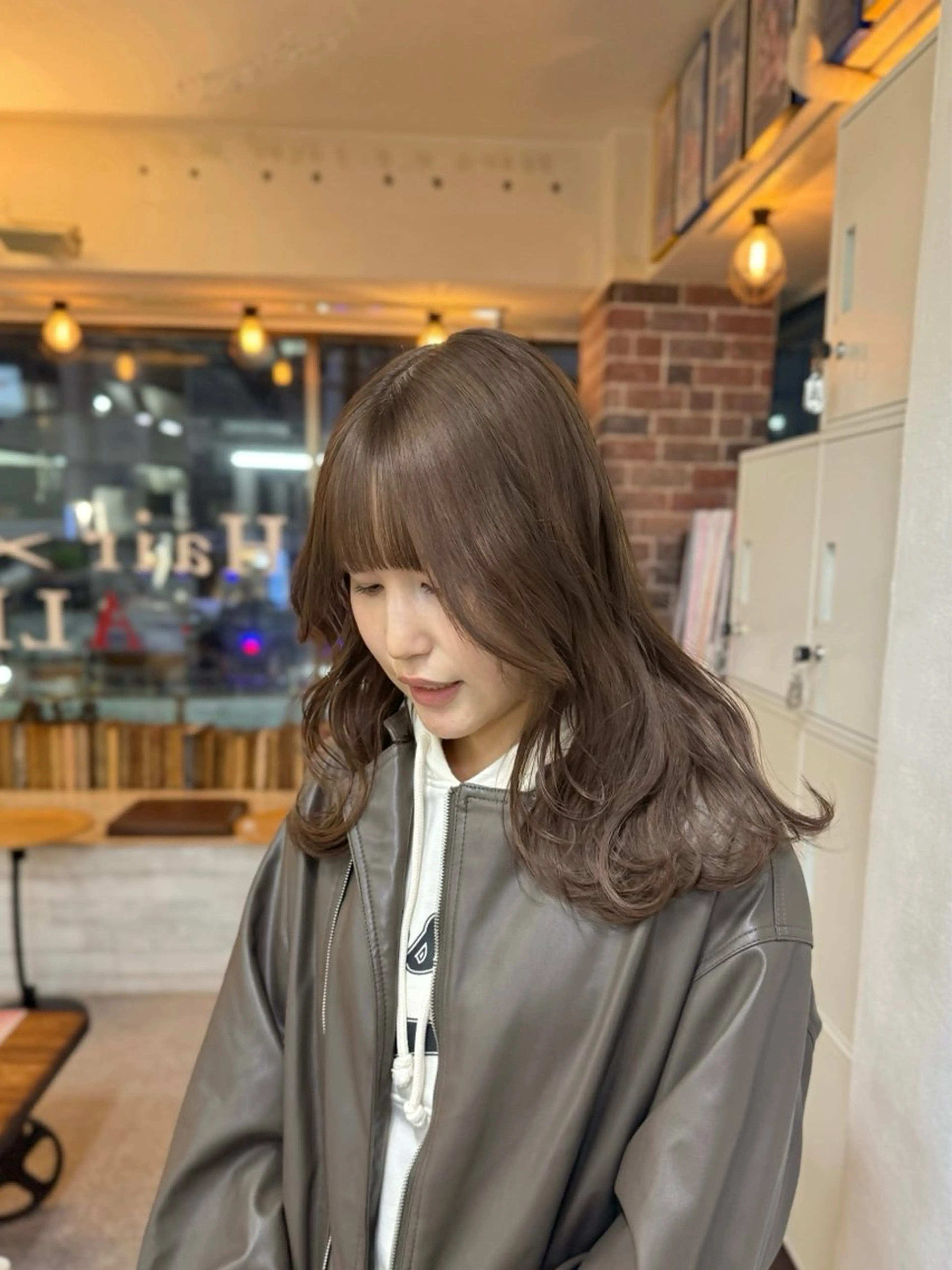 セミロング カラー ヘアカラー ウルフレイヤー エクステ/kokiのヘアスタイル