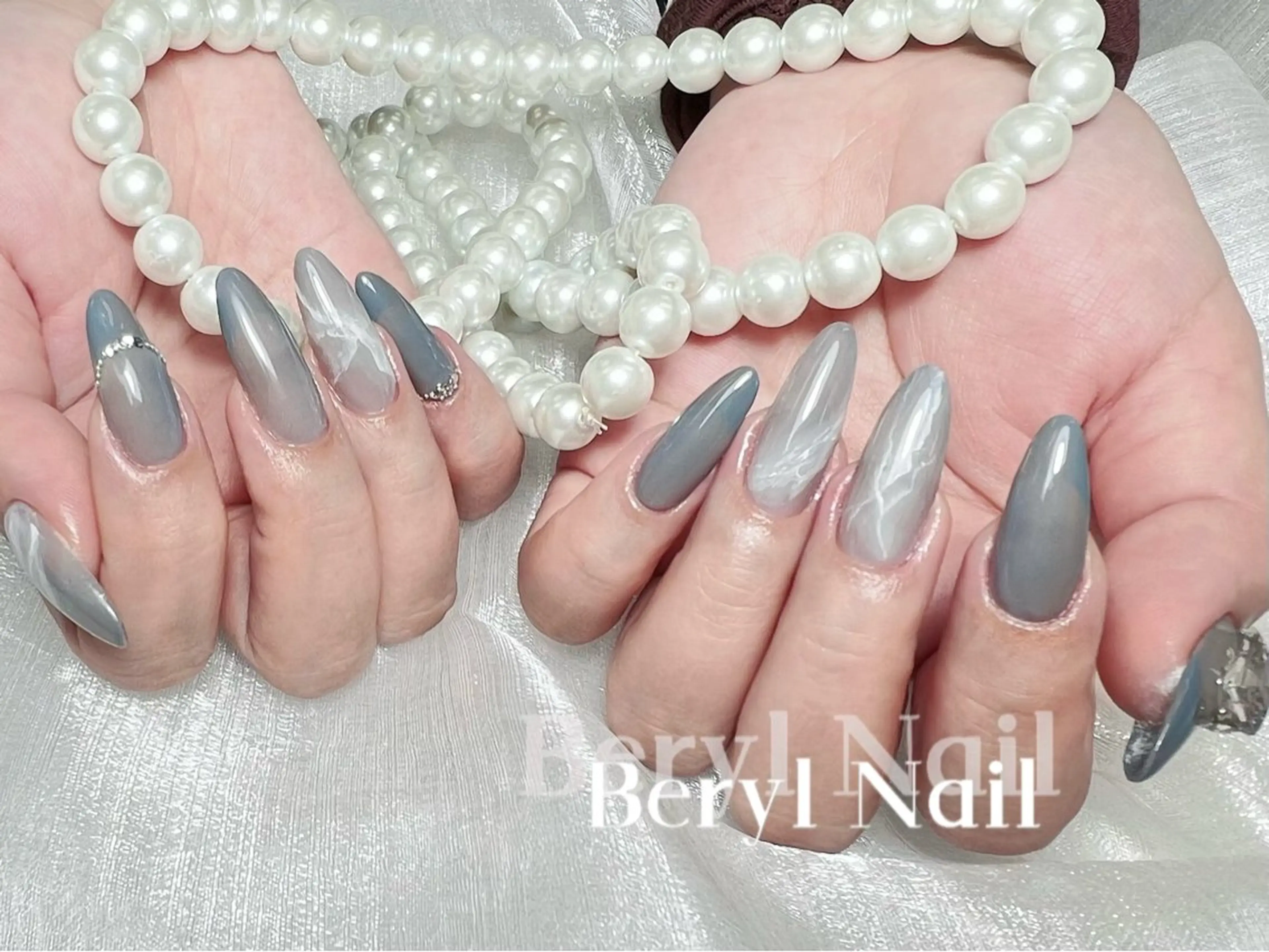 ロング ハンドネイル Beryl Nail所属・Beryl Nail 新大久保のネイルデザイン