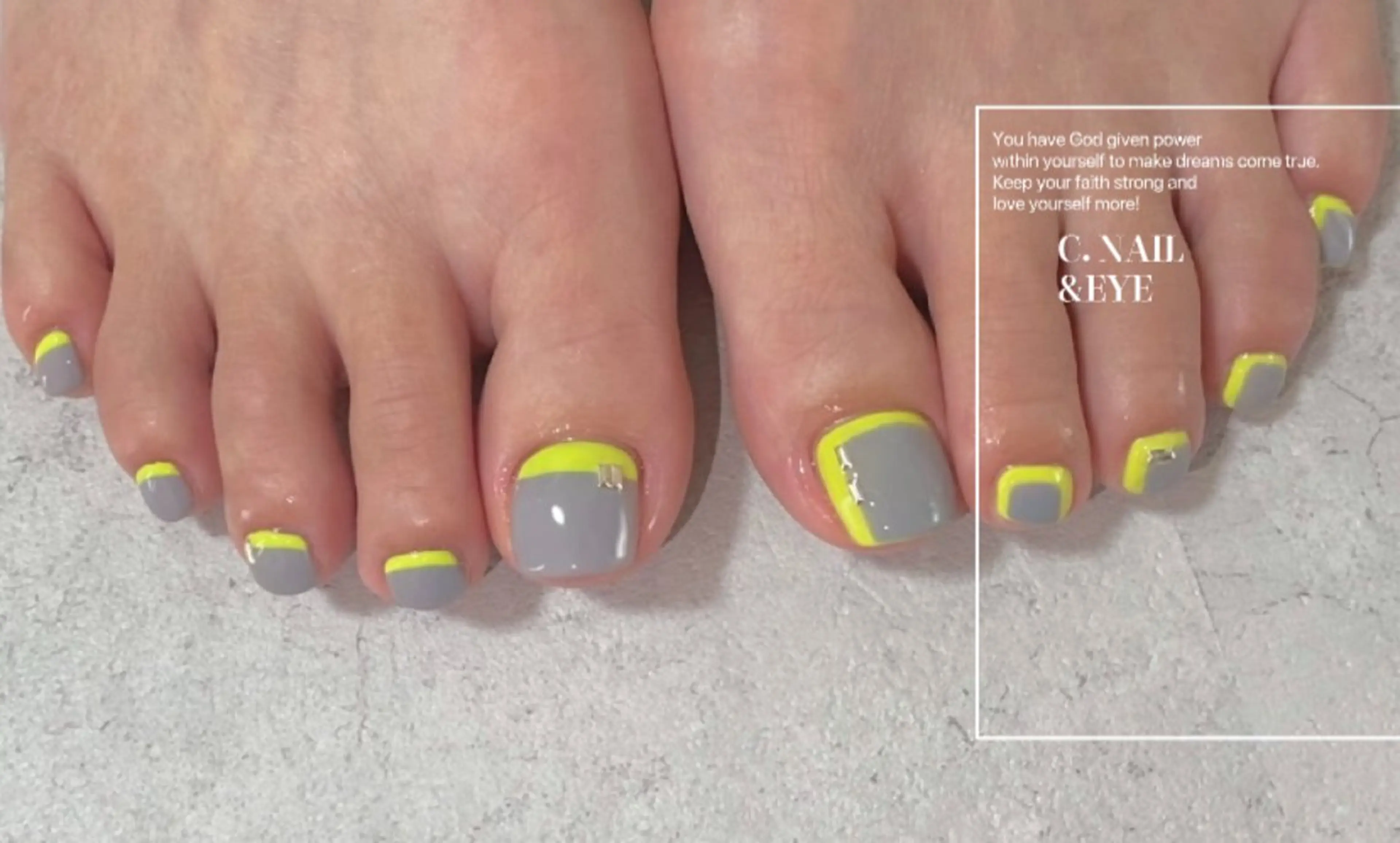 ネイル 入学式 フラッシュネイル フットネイル フレンチネイル 卒業式 C.Nail &Eye筑紫駅のネイルデザイン