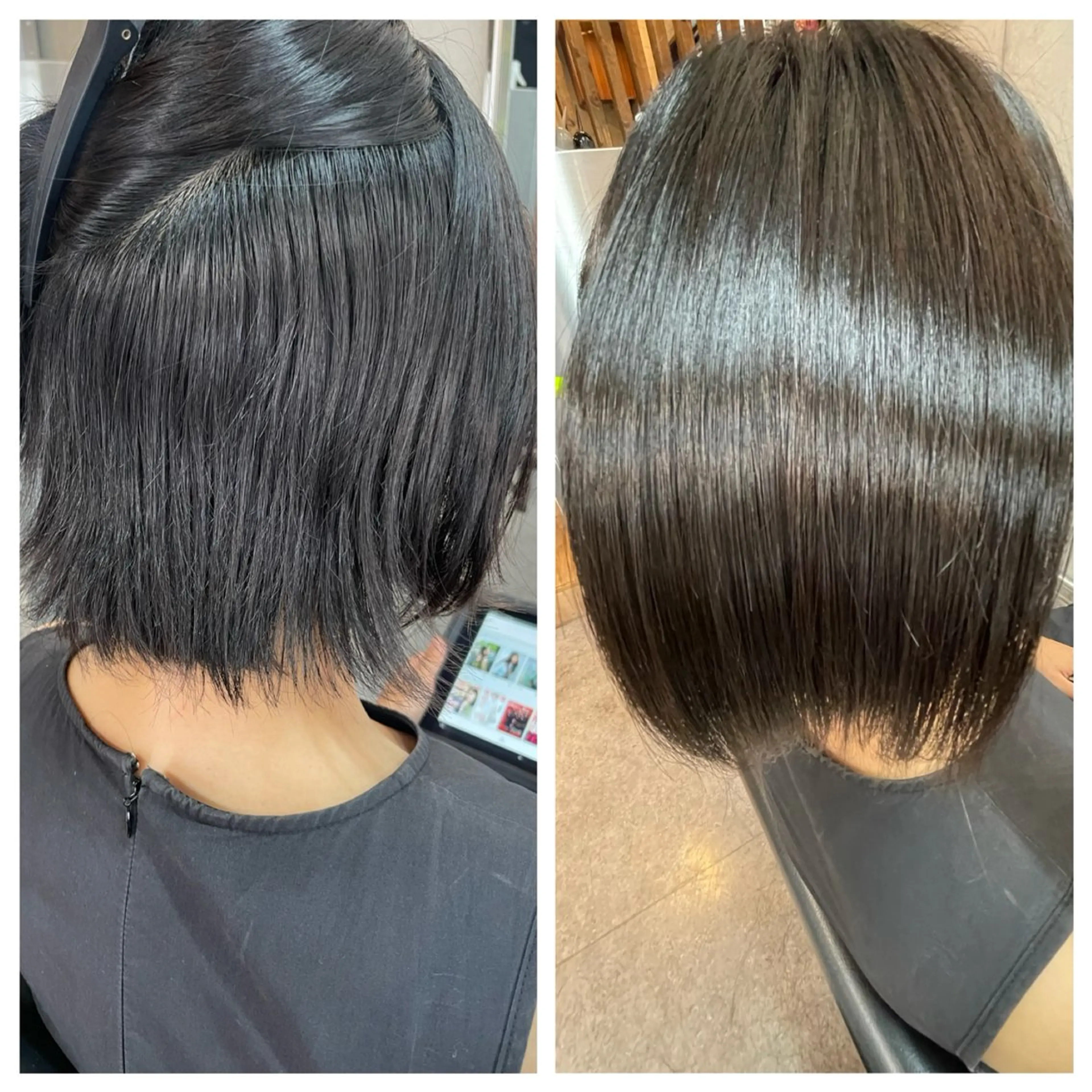 ショート 髪質改善 酸性ストレート 縮毛矯正 トリートメント ショートボブ縮毛矯正 髪質改善のプロ山道潤のヘアスタイル