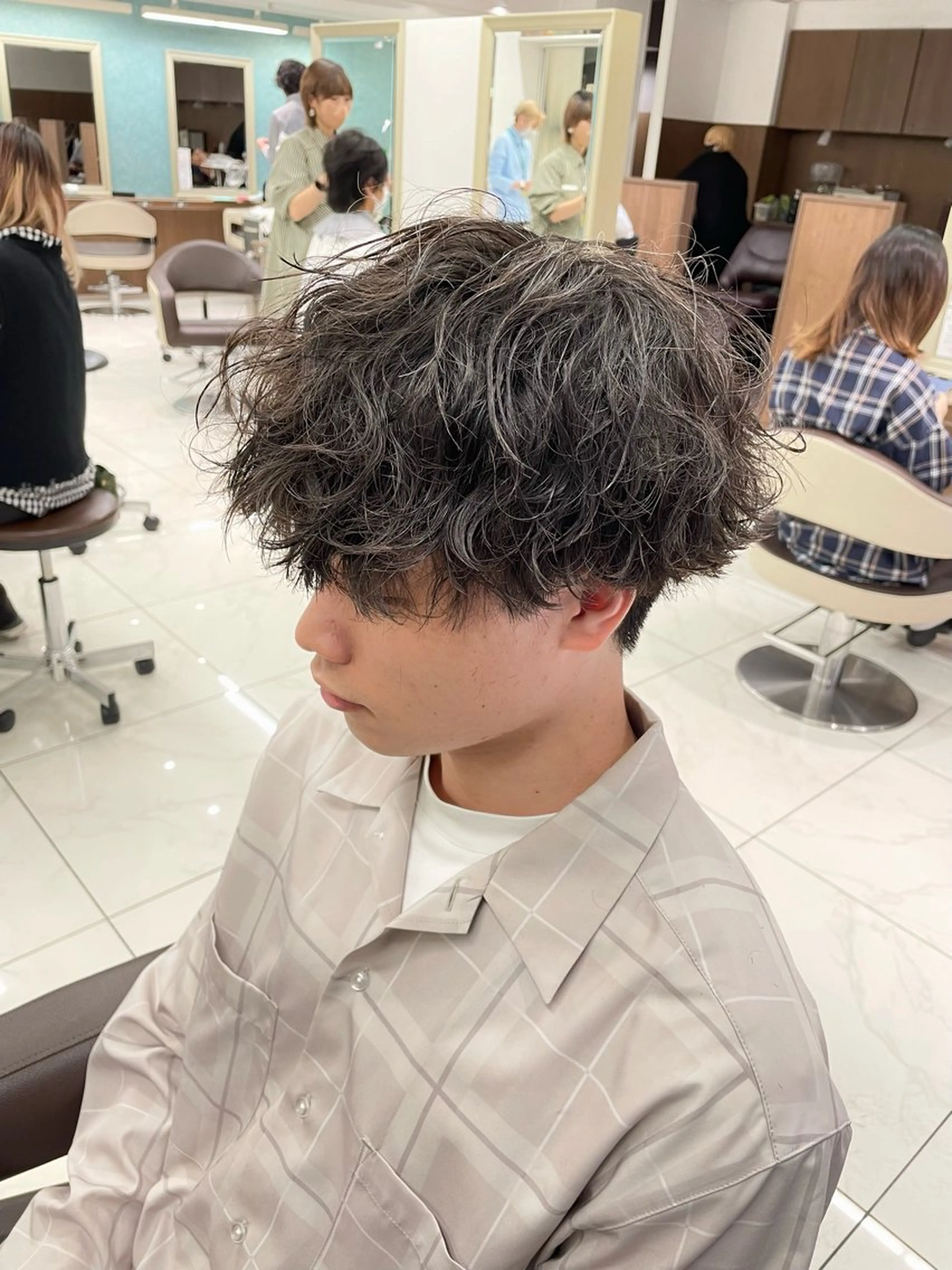 ショート パーマ メンズ 【メンズ特化】 池田大成✂︎のヘアスタイル