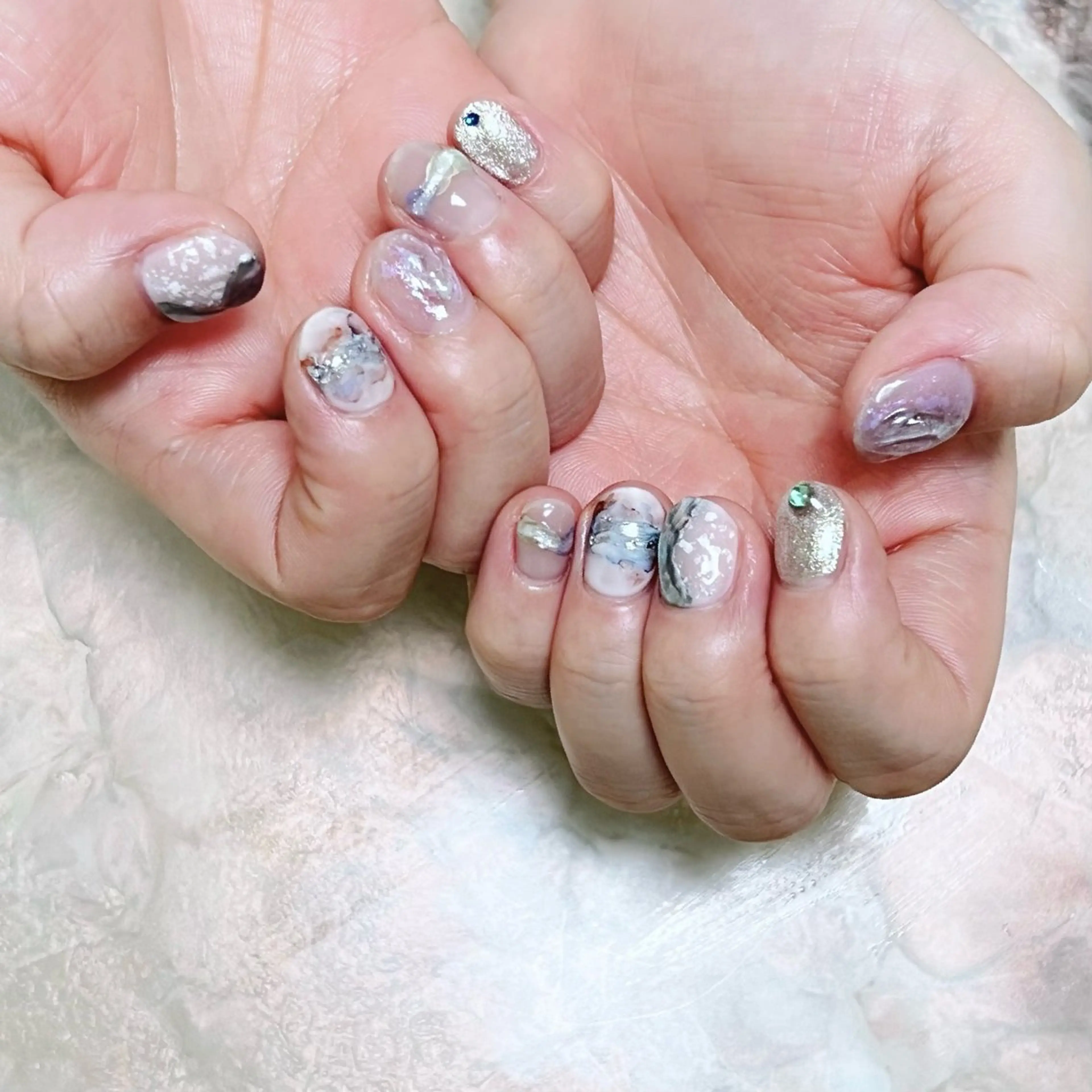ネイル ハンドネイル gemickle nailのネイルデザイン