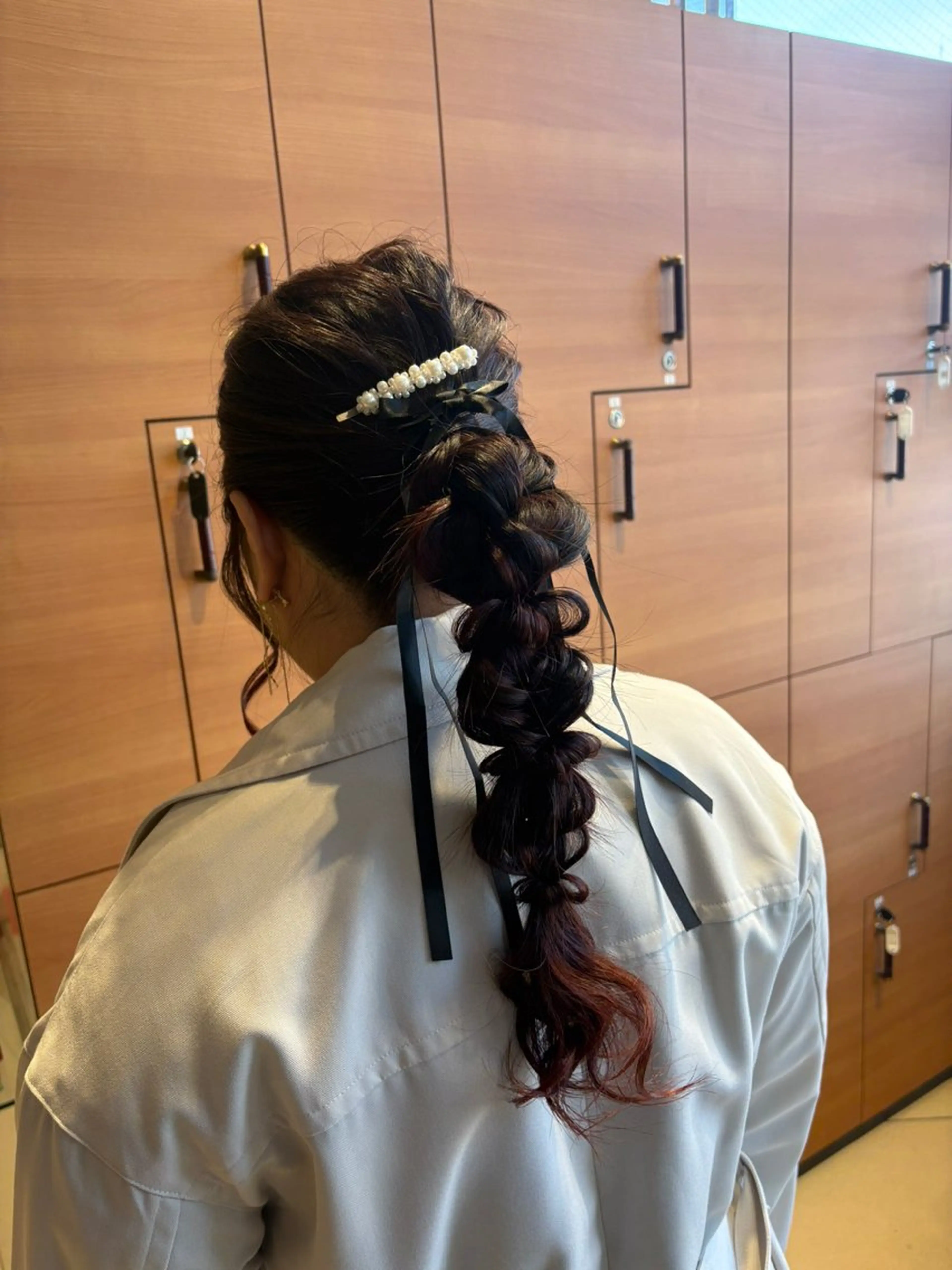 ヘアアレンジ ヘアセット 💜juna💜/高 槻/韓国風のヘアスタイル