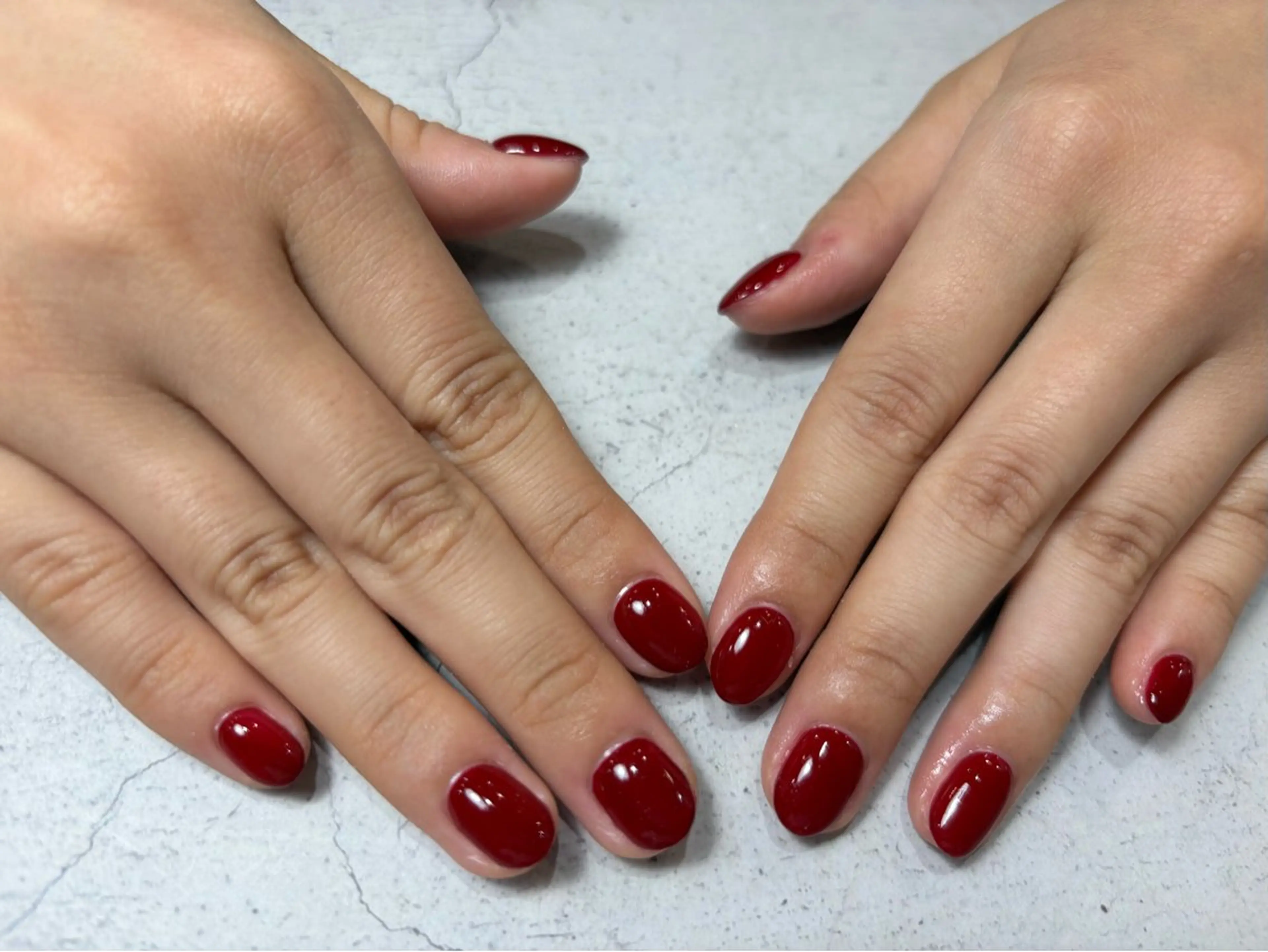 ネイル ボルドー ワンカラーネイル ハンドネイル Plus Ehiku /Ayakaのネイルデザイン