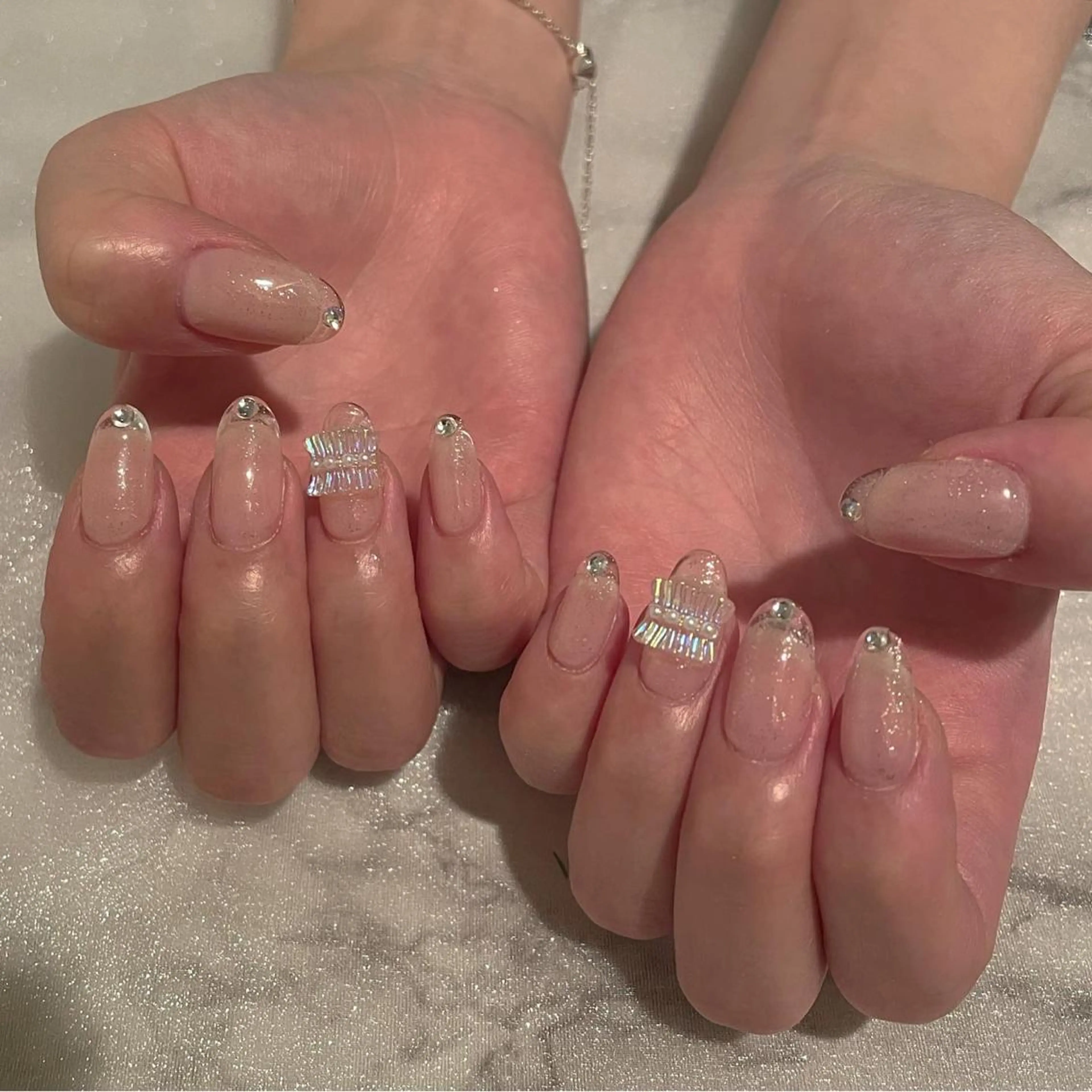 ネイル クリアネイル フレンチネイル ハンドネイル ハンドケア lyly.nail所属・lylynail YUUKAのネイルデザイン