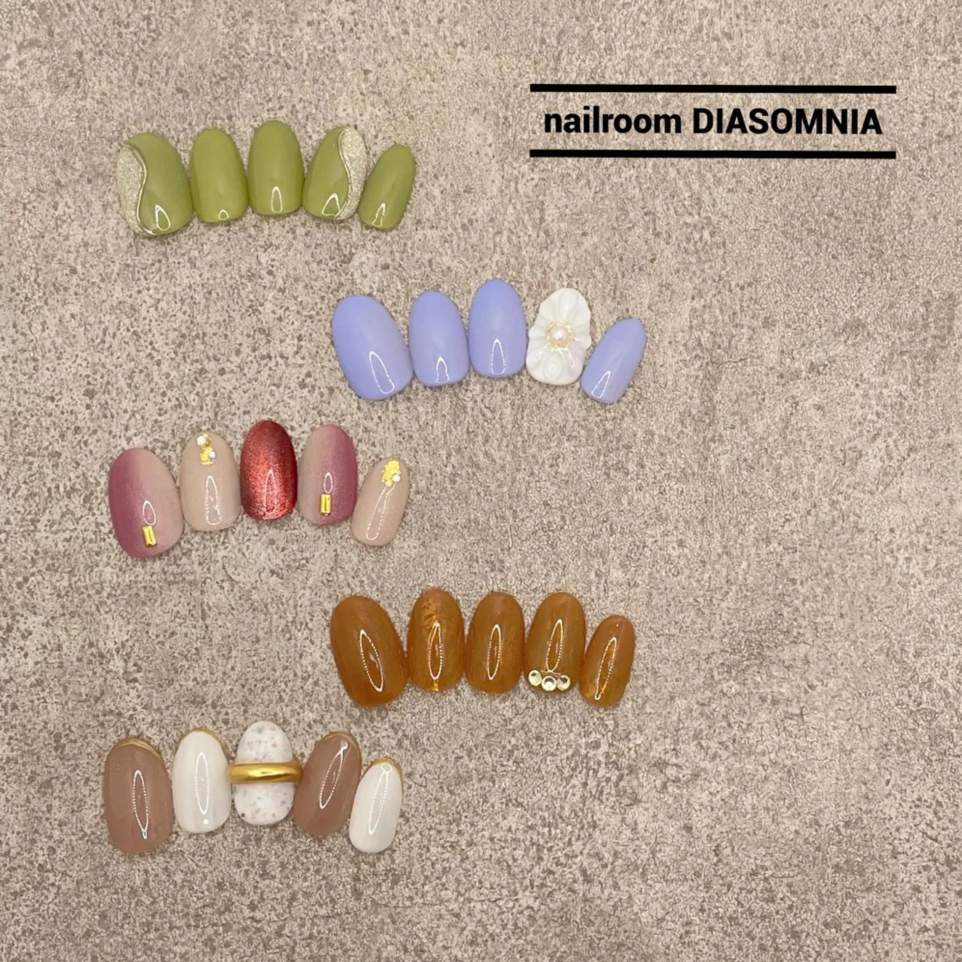 ネイル ハンドネイル nailroom DIASOMNIAのネイルデザイン