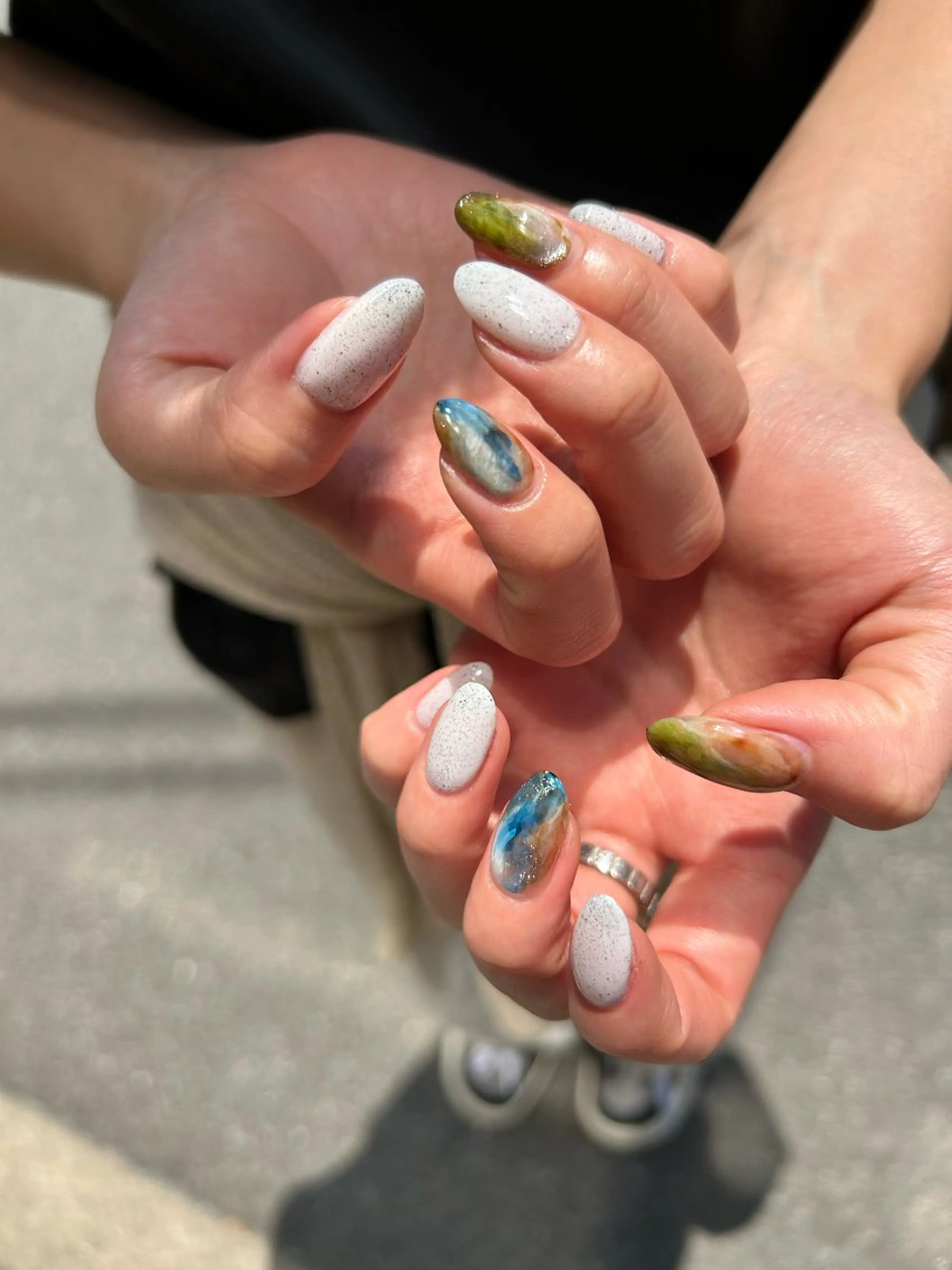 ネイル 夏ネイル ハンドネイル newi nail 京橋ayumiのネイルデザイン