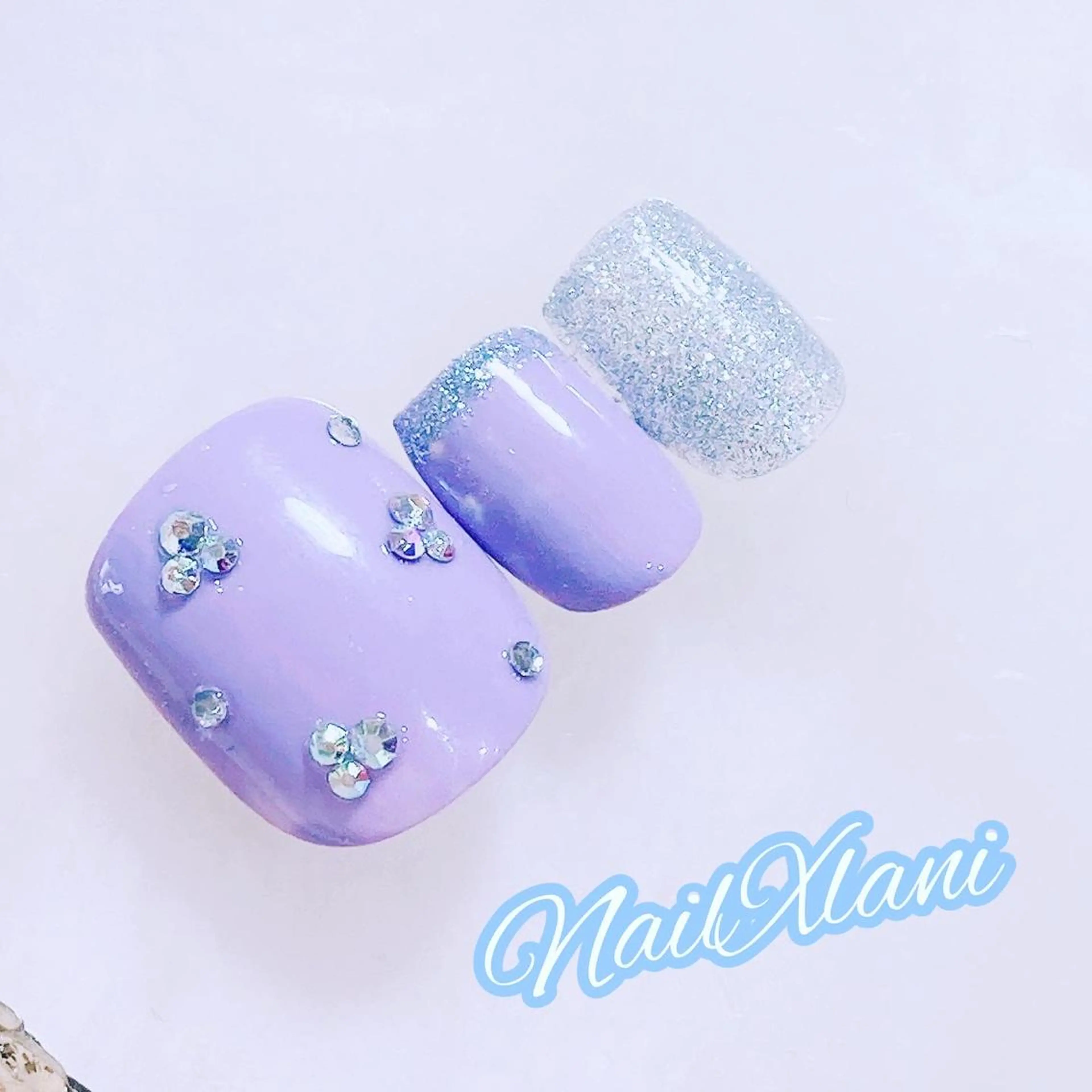 ネイル フットネイル Nail×Lani 深爪矯正対応◎のネイルデザイン