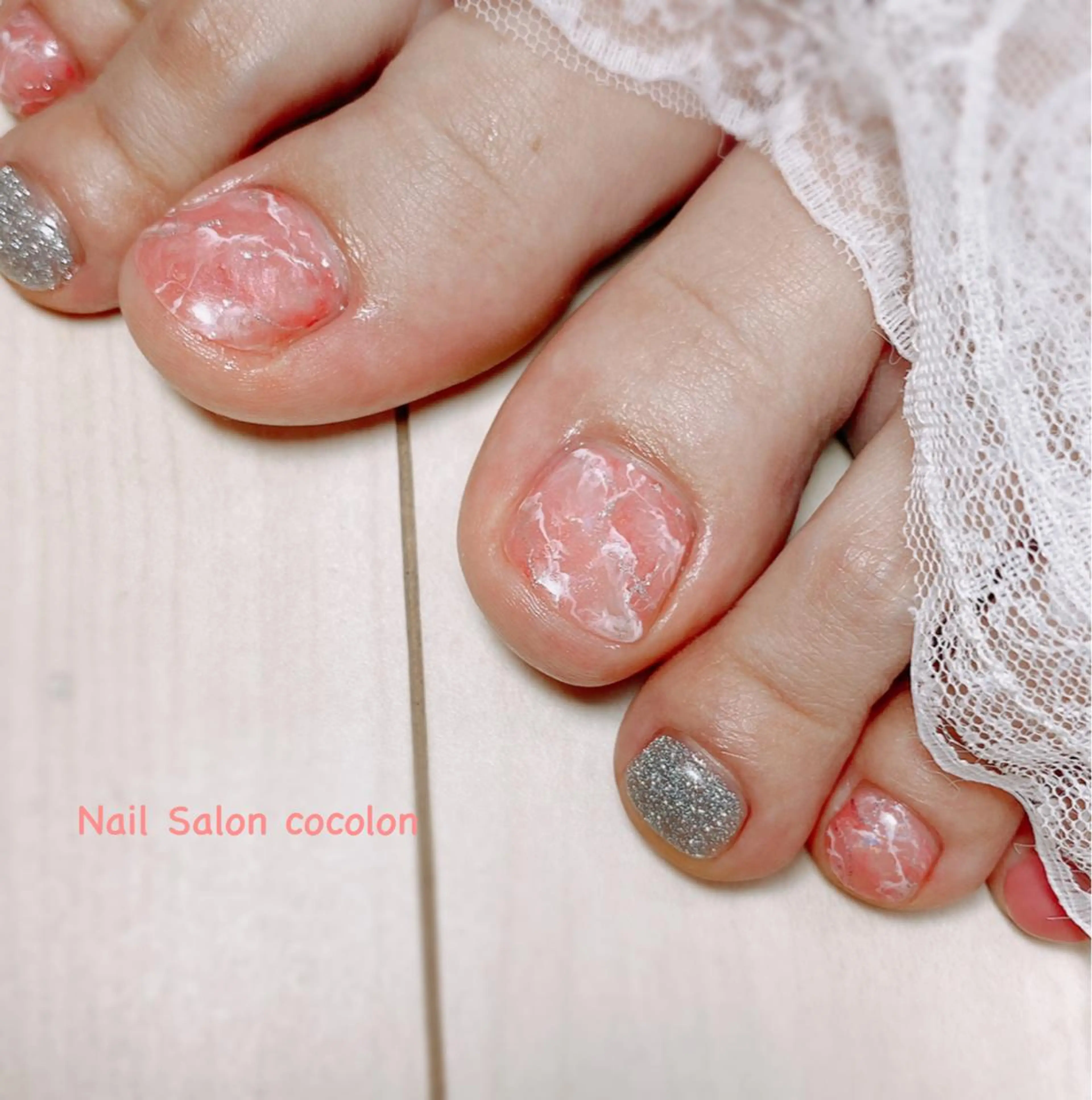 ネイル アートネイル フットネイル 柴崎 美幸のネイルデザイン