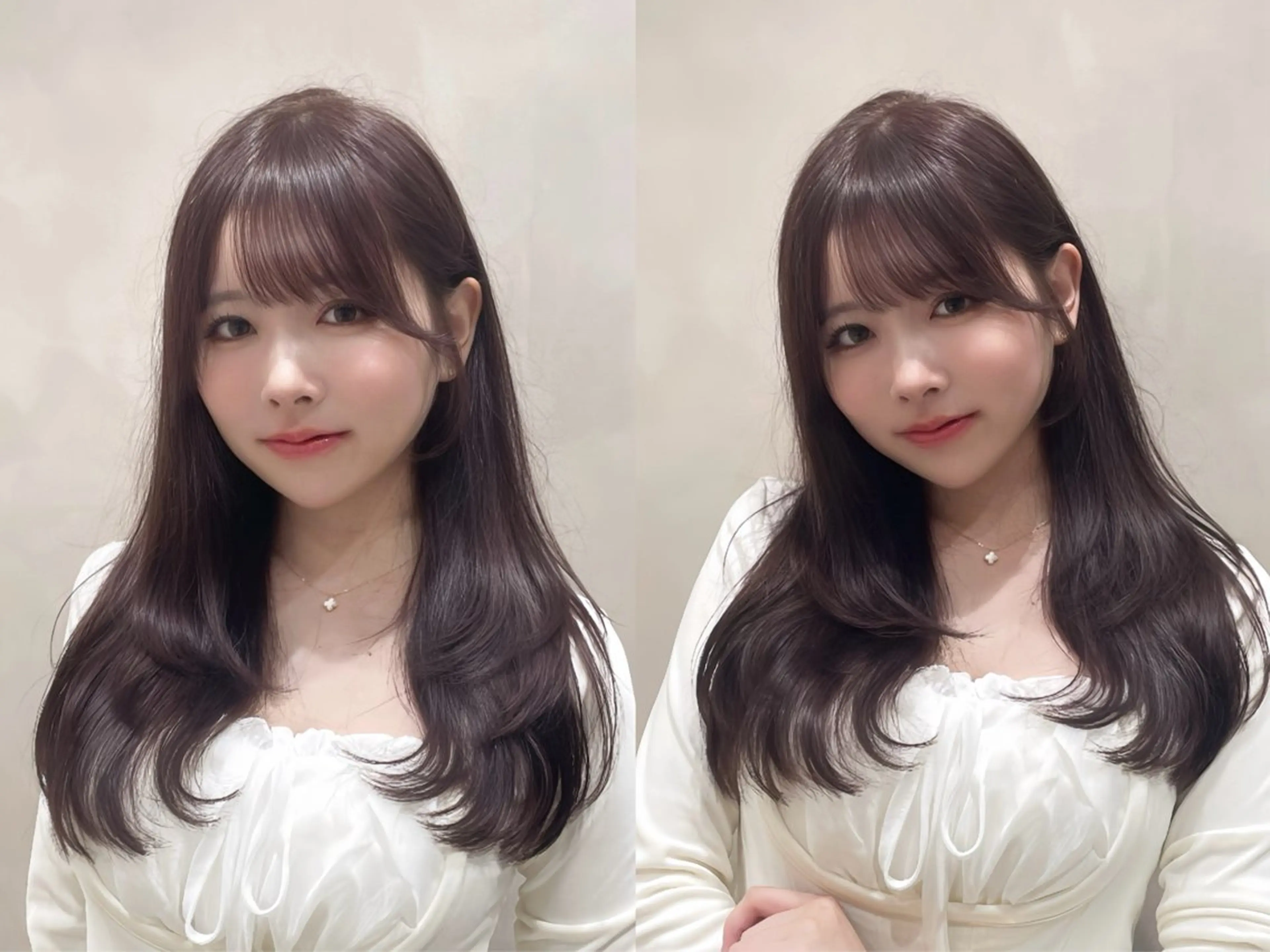 セミロング カラー カット ヘアカラー トリートメント MIRAC所属・Ryoichi⛓️ 韓国ヘア/ハイトーンのヘアスタイル