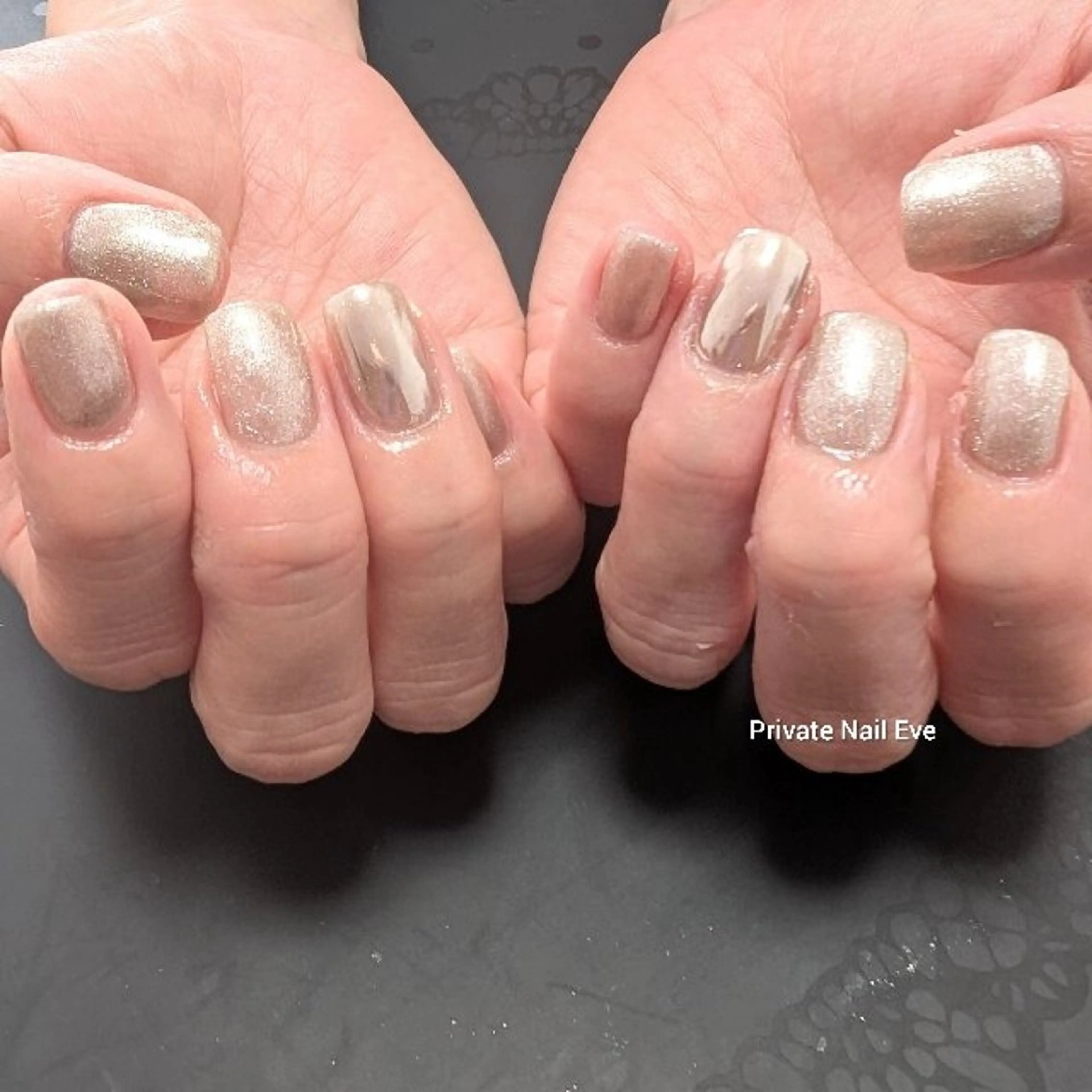 ネイル ミラーネイル ワンカラーネイル ハンドネイル ネイル junkoのネイルデザイン