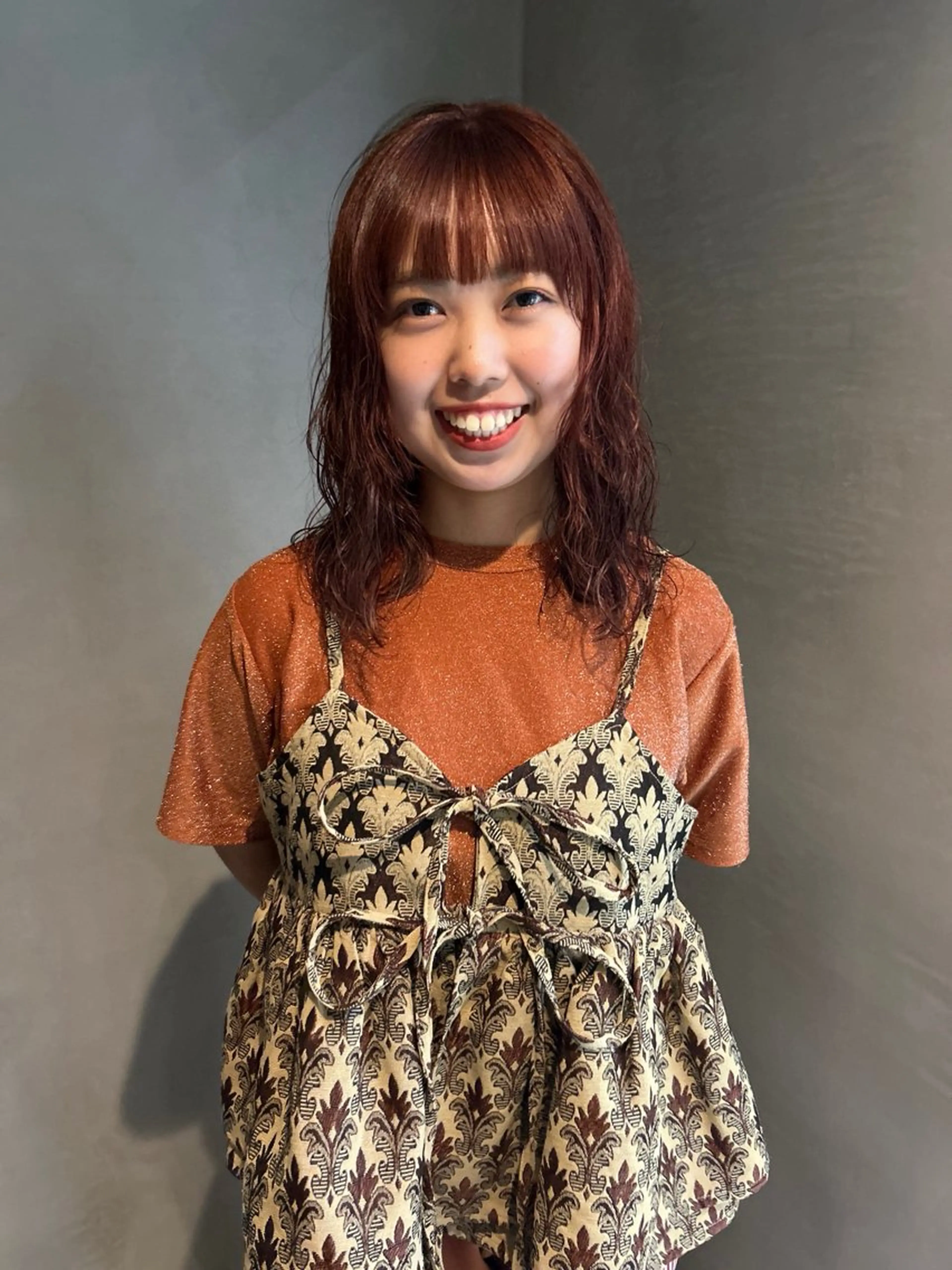 ミディアム カット パーマ カット　パーマ ／シオンのヘアスタイル