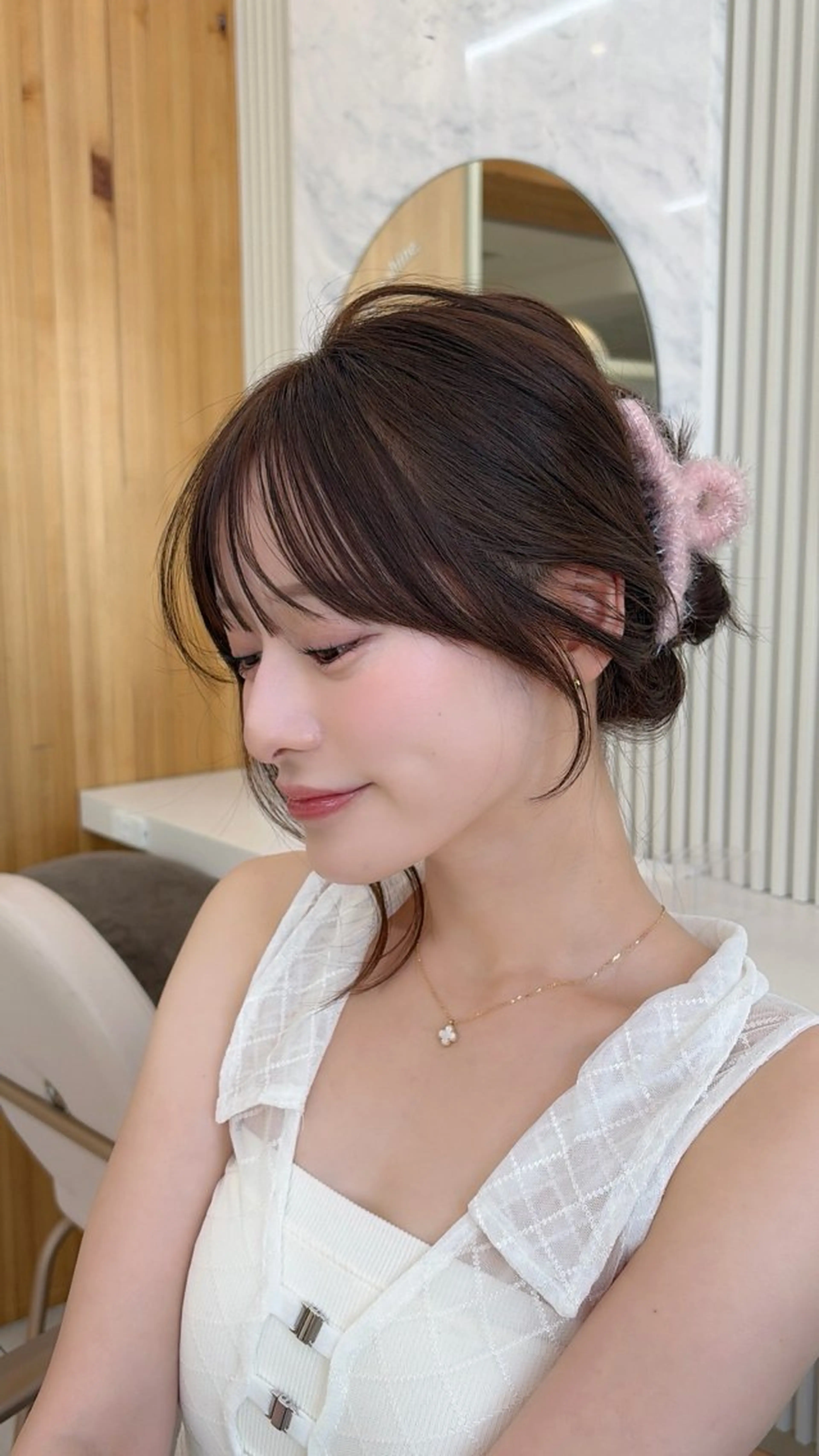 【お出かけ前に♩】お顔周りカット💗×巻き下ろしヘアセット🌷※ヘアアレンジではございません/シャンプーブローなしの写真