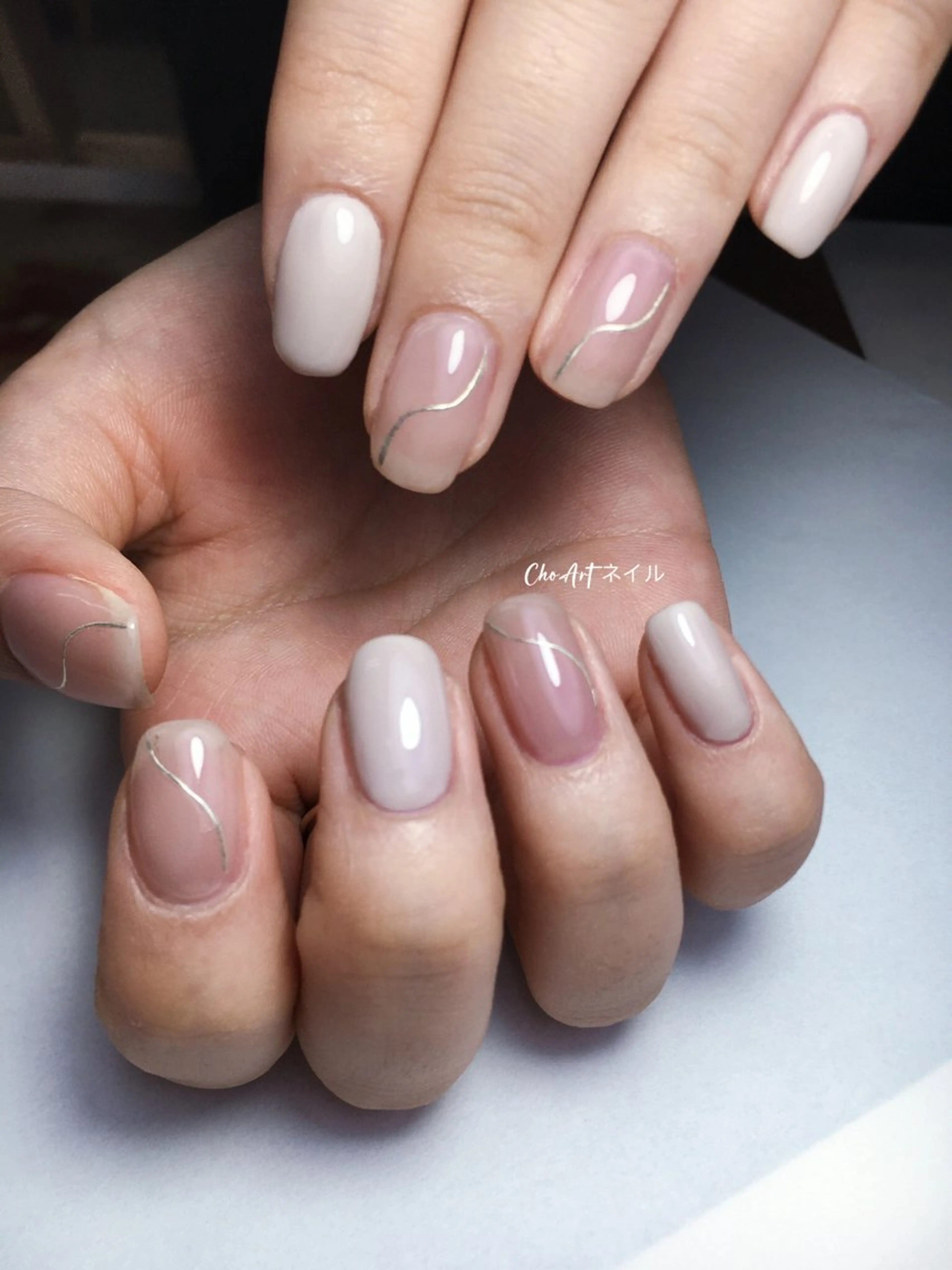 ネイル シンプルネイル Cho Artネイル所属・ronronne .のネイルデザイン