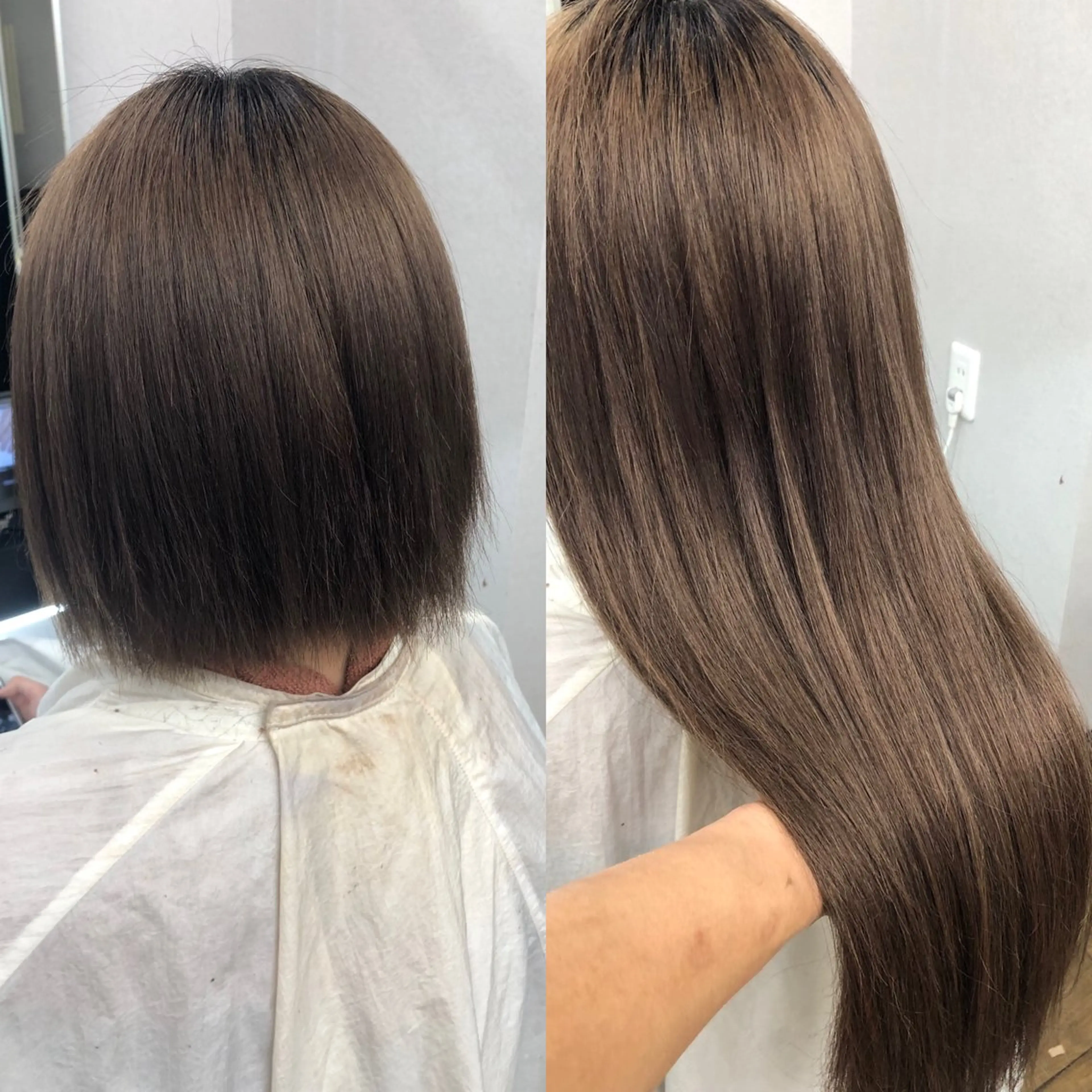 ロング シールエクステ ボブ エクステ ハイライト レイヤーカット カット パーマ エクステ ヘッドスパ alpha. カラーエクステ下妻のヘアスタイル