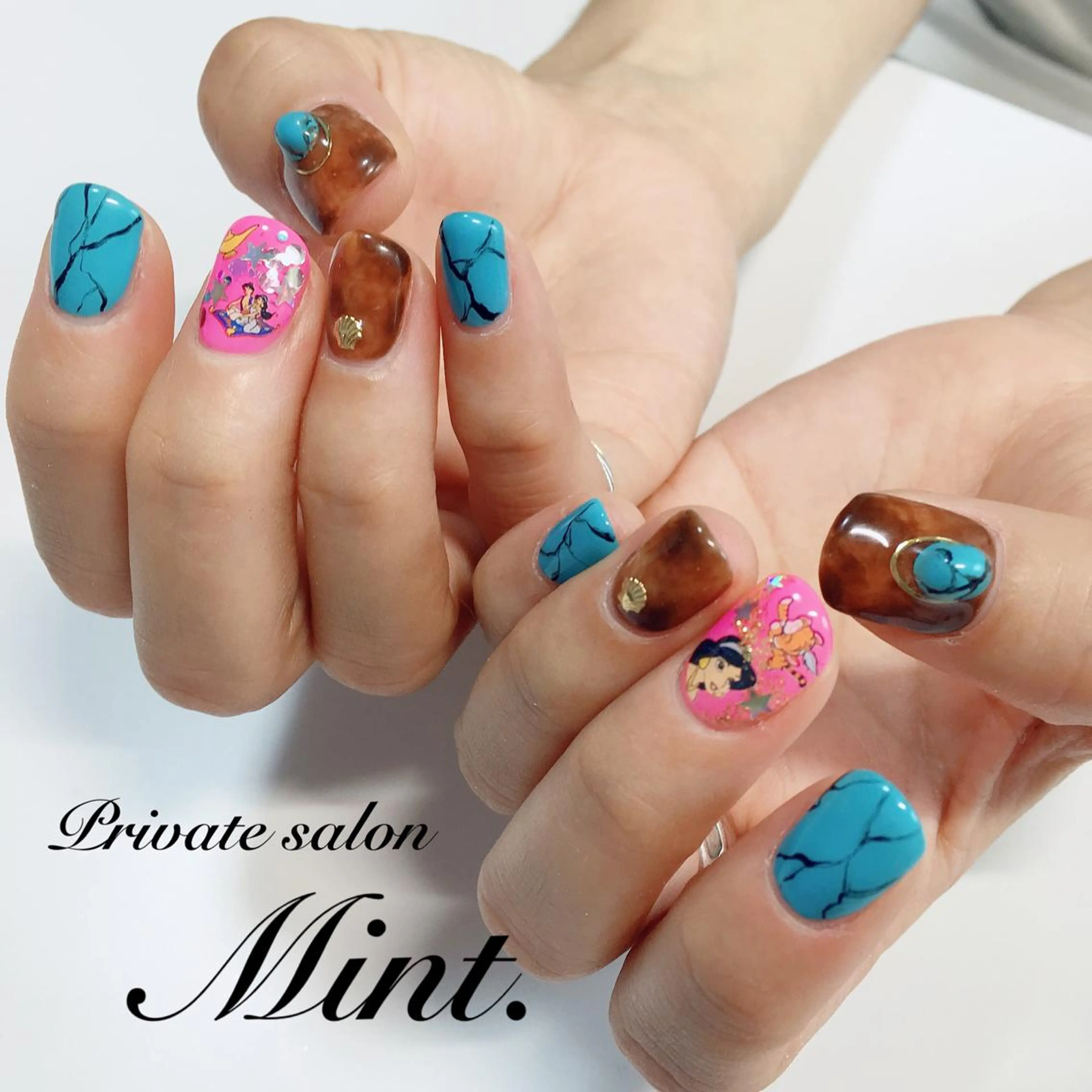 ショート ネイル ジェルネイル ハンドネイル Mint. nailのネイルデザイン