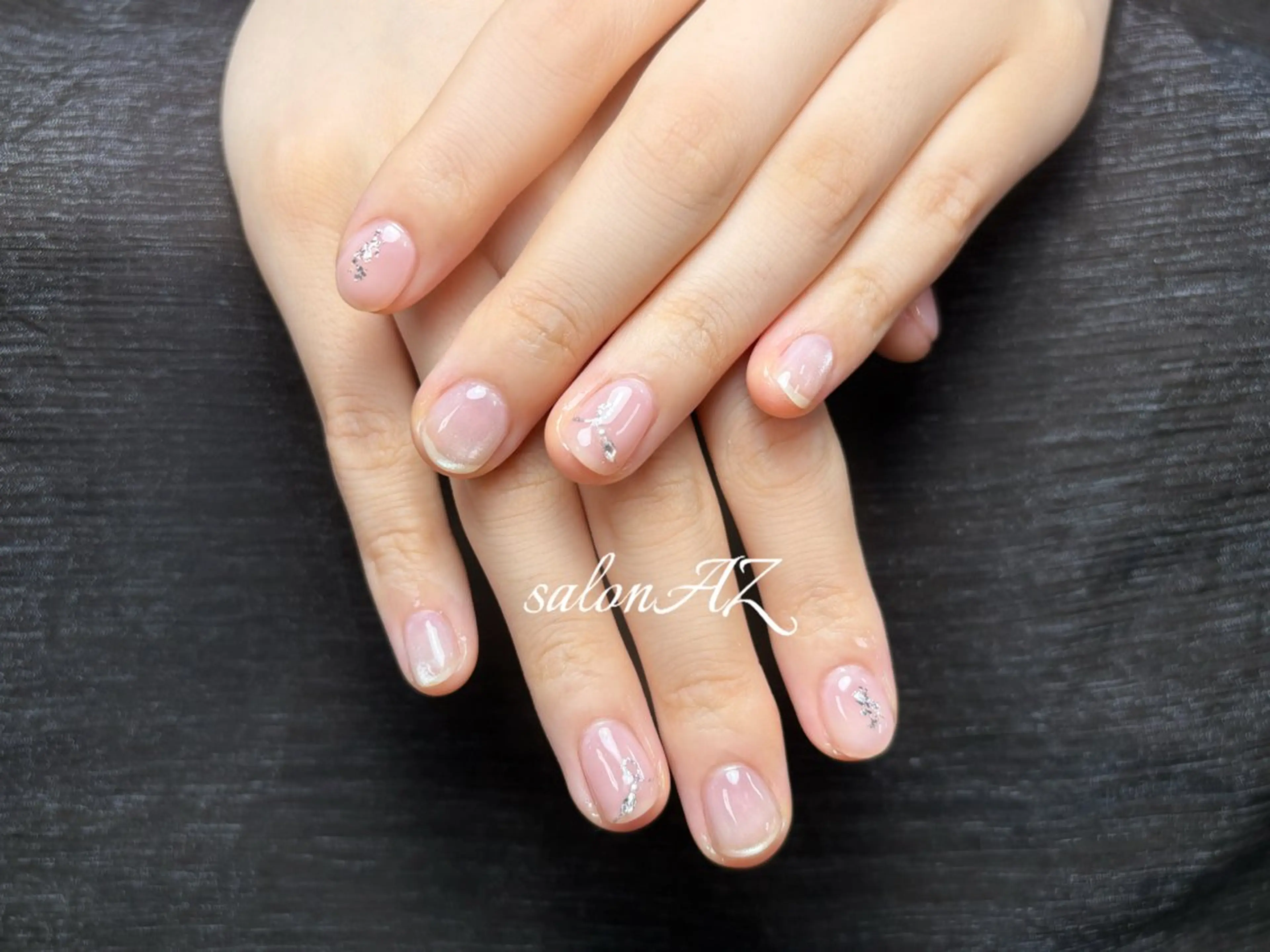 ネイル アートネイル 長さ出し フットネイル フレンチネイル ジェルネイル salon AZのネイルデザイン