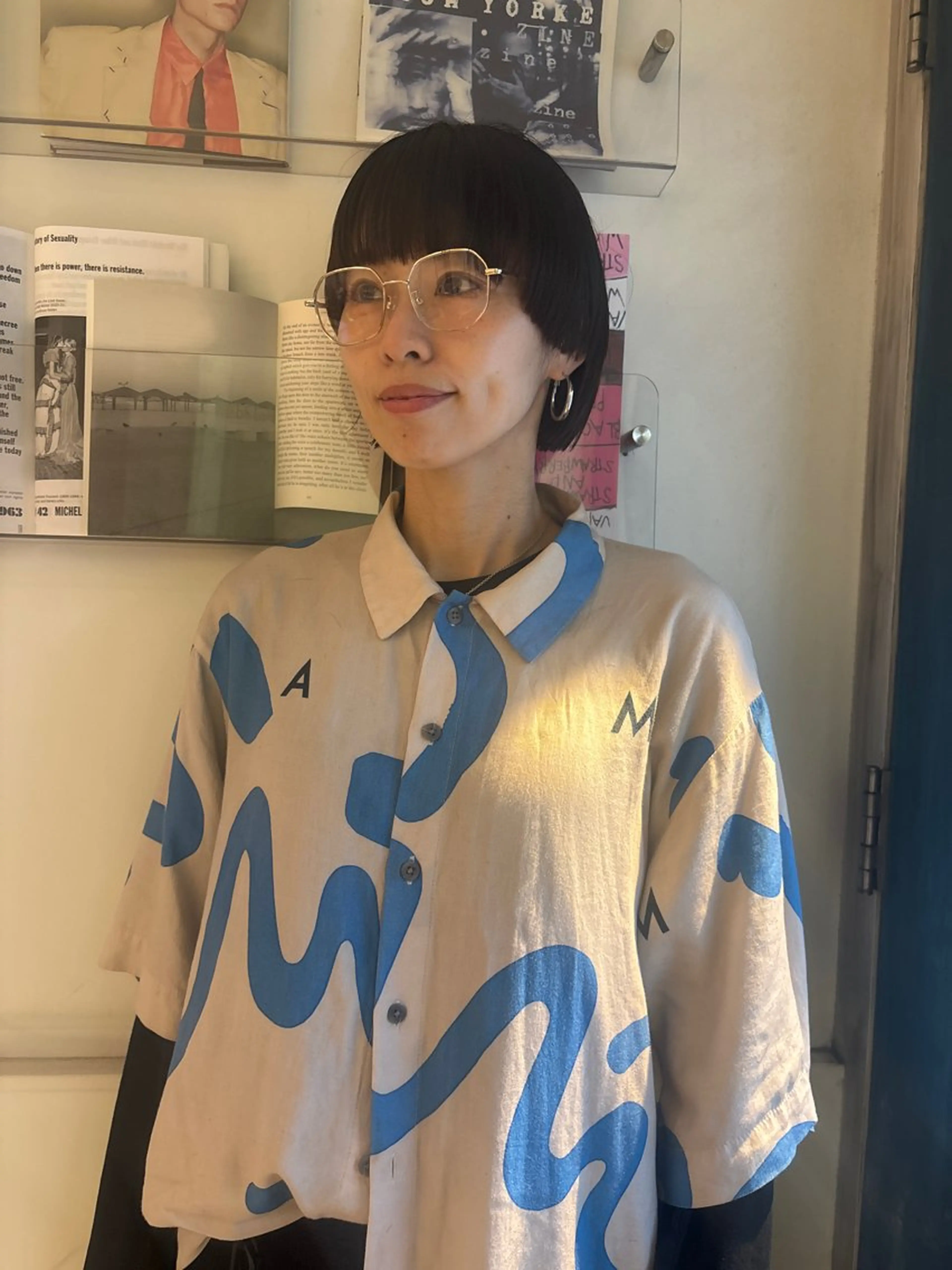 ショート ボブ 似合わせカット saya🌿レイヤー カット/透明感カラーのヘアスタイル