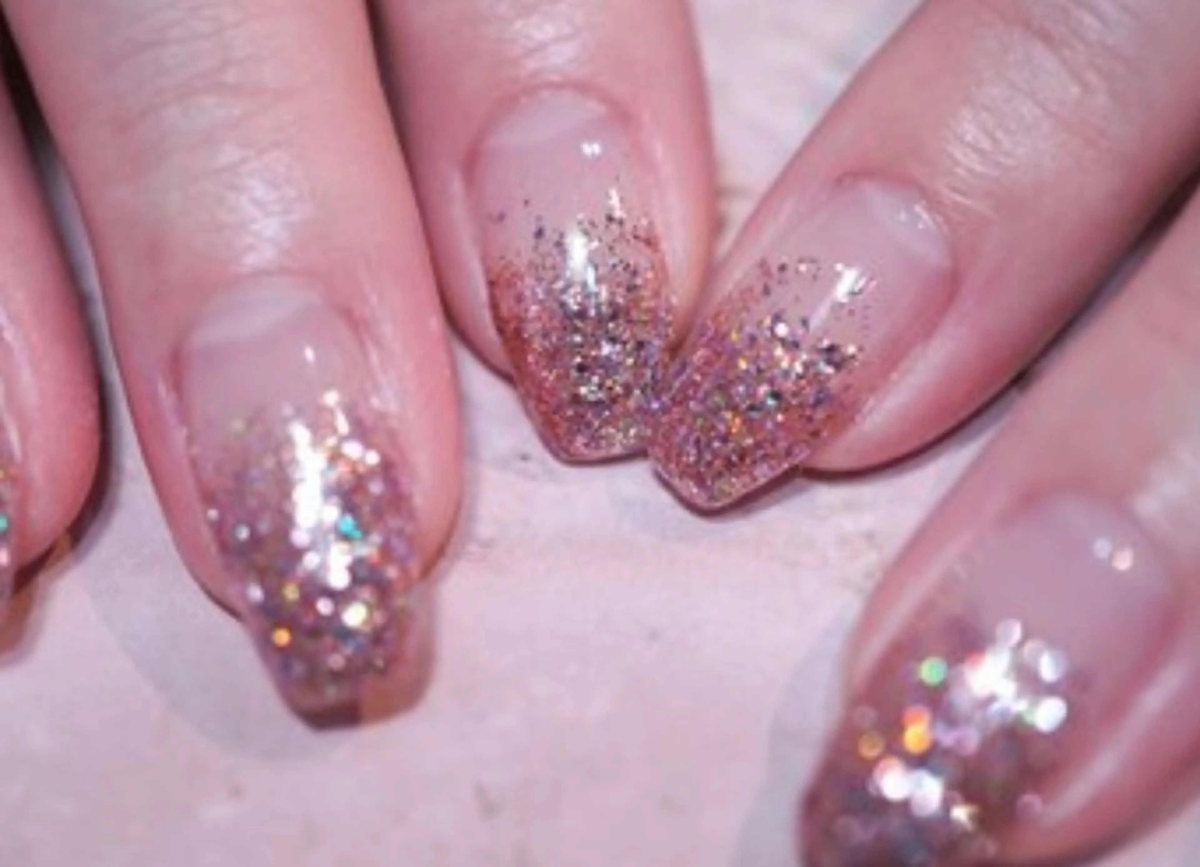 ネイル グラデーション ラメ(グリッター) ラメグラデーション ハンドネイル オトク ネイルのネイルデザイン