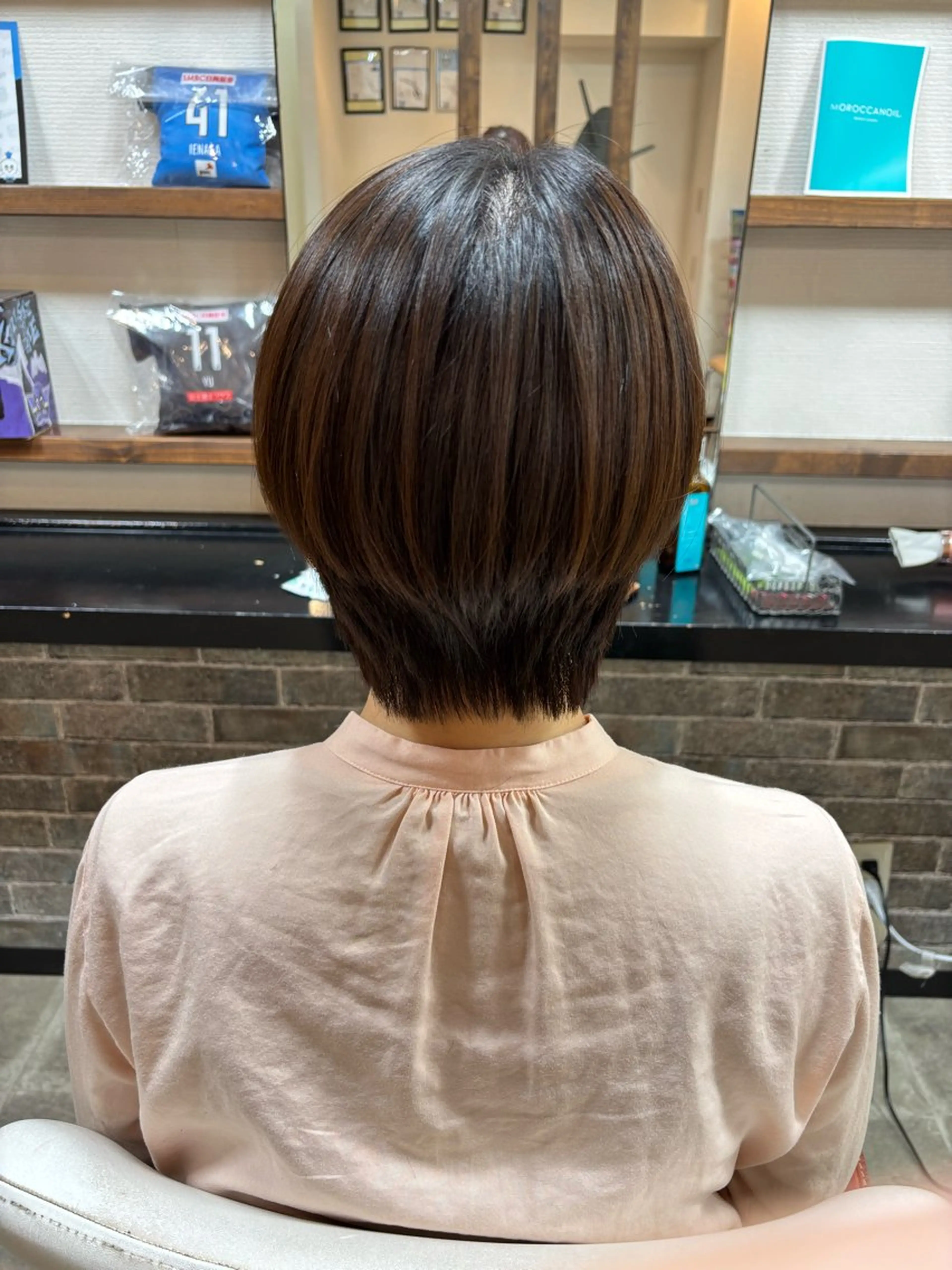 ショート パーマ 髪質改善 ショートヘア ストレートパーマ カット 縮毛矯正 イツキ🌕デザインカ ラー🥨髪質改善🫧のヘアスタイル