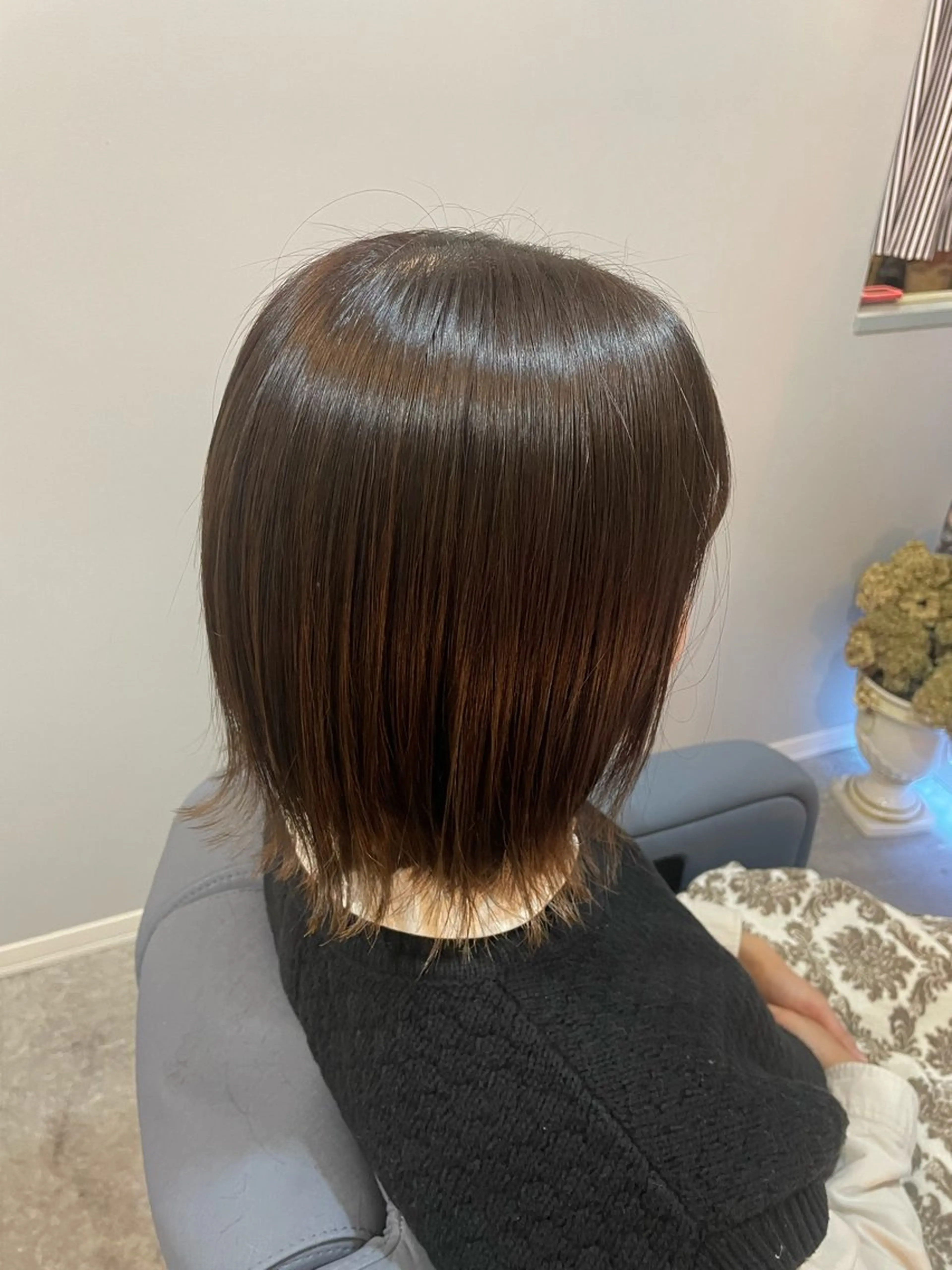 ミディアム アッシュ hair  make echo所属・hair make echo滿木あい花のヘアスタイル