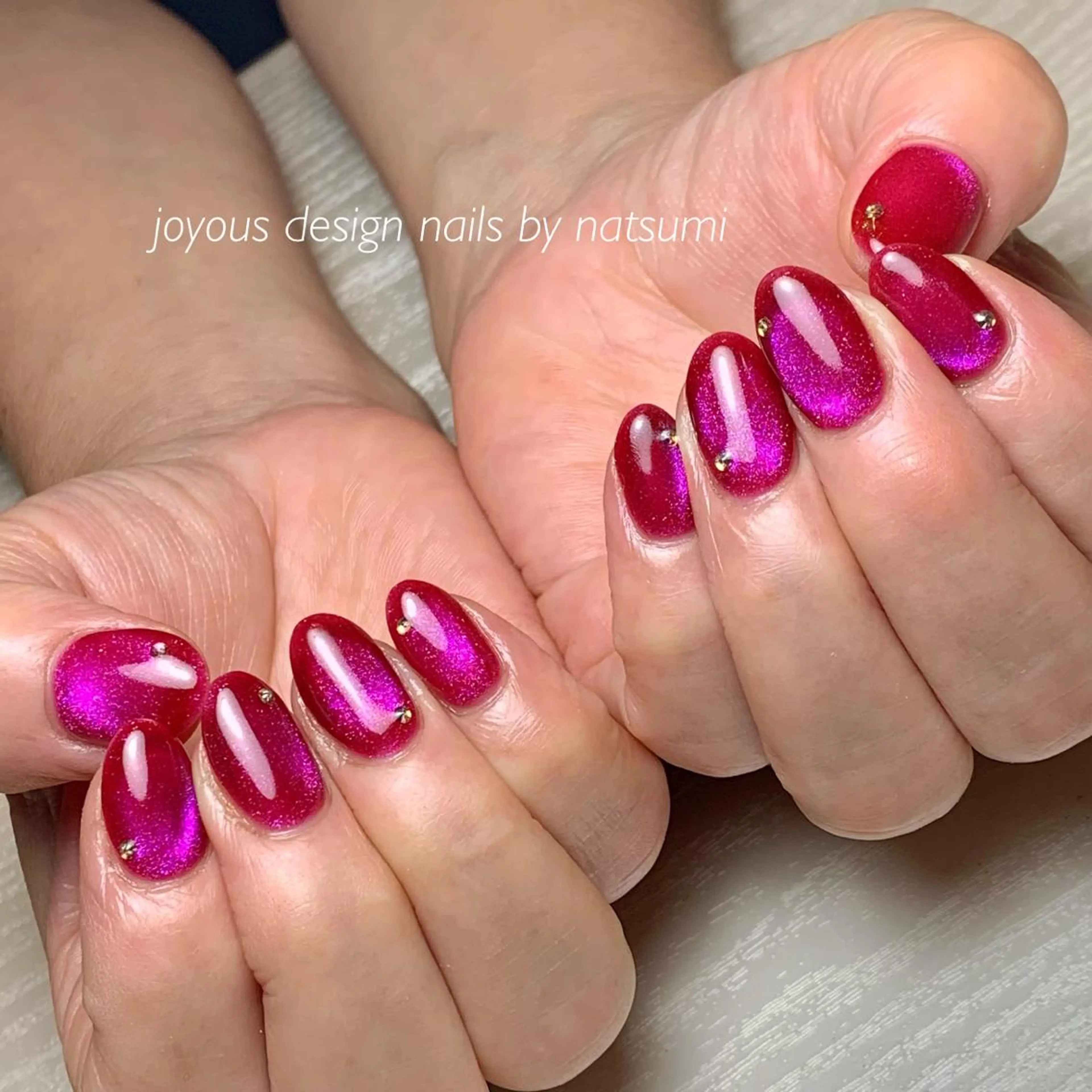 ネイル ストーンネイル ハンドネイル jdn natsumiのネイルデザイン