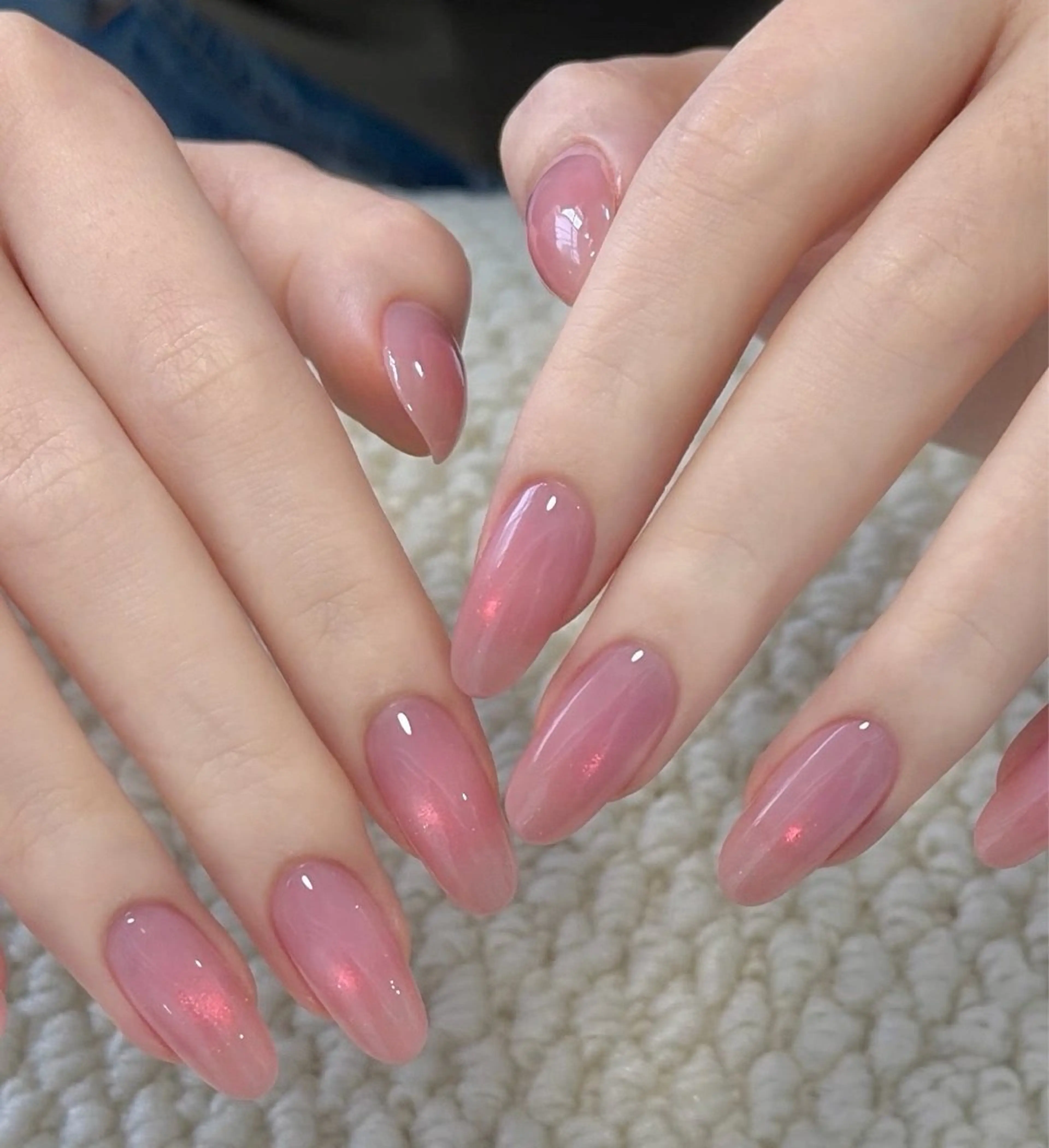 ネイル ミラーネイル シンプルネイル ハンドネイル Wilu nail 二子玉川店のネイルデザイン