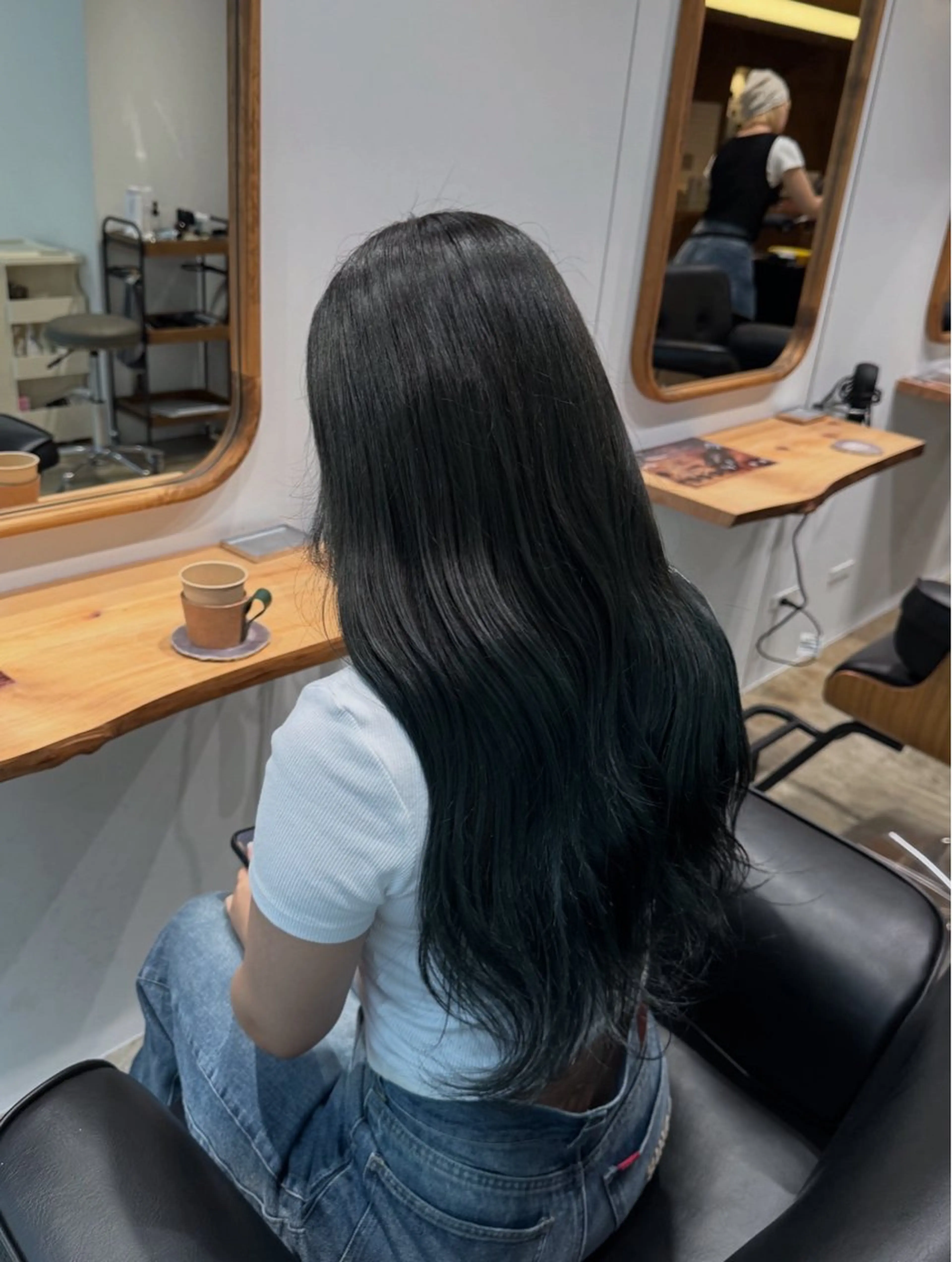 ロング カラー ケアカラー トリートメント 名駅/酸性ストレート /ワンカラー/アヤハのヘアスタイル